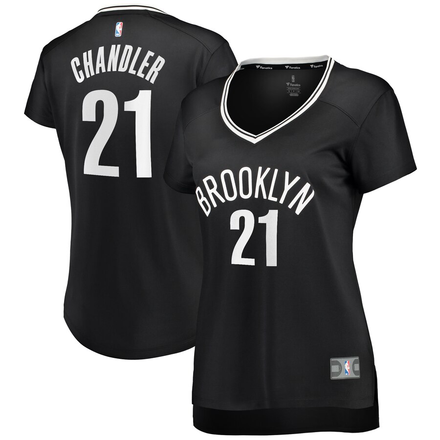 Wilson Chandler Brooklyn Nets Fanatics Branded Women's Fast Break Replica Player Basketball Jersey Black - Icon Edition