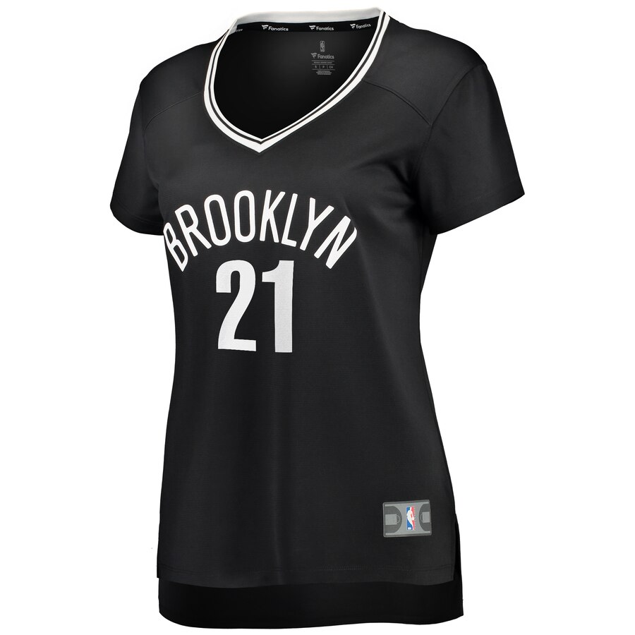 Alternative view of Wilson Chandler Brooklyn Nets Fanatics Branded Women's Fast Break Replica Player Basketball Jersey Black - Icon Edition
