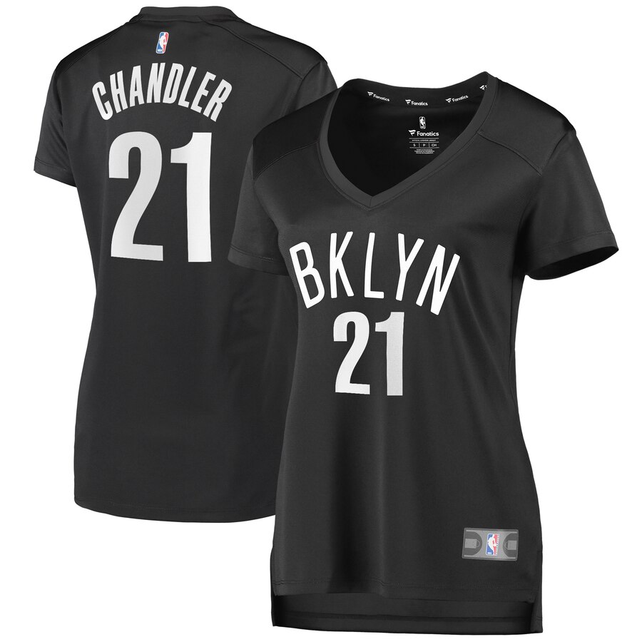 Wilson Chandler Brooklyn Nets Fanatics Branded Women's Fast Break Replica Player Basketball Jersey Charcoal - Statement Edition