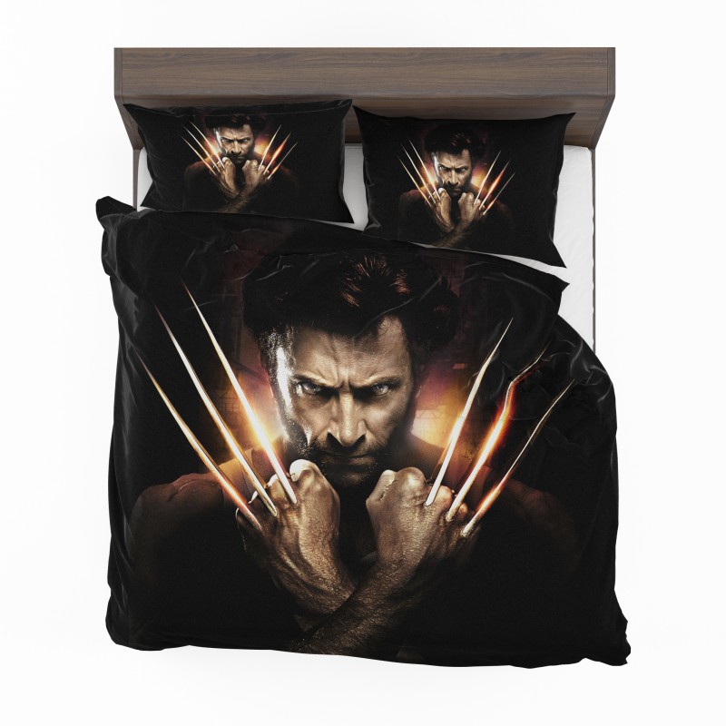 Alternative view of Wolwerine Hugh Jackman Bedding Set - Custom Bedding Set