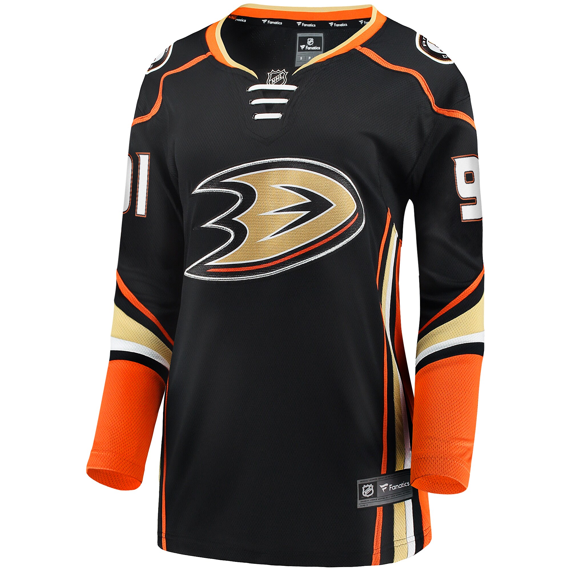 Alternative view of Women's Anaheim Ducks Leo Carlsson Black Home Breakaway Player Hockey Jersey - JS456 