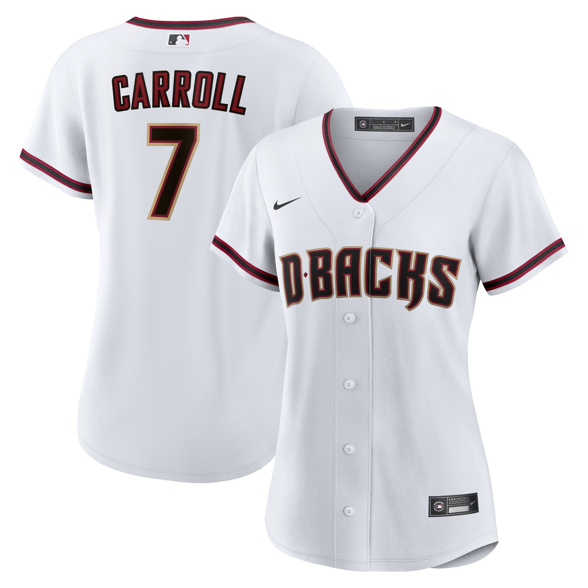 Women's Arizona Diamondbacks Corbin Carroll White Home Player Baseball Jersey