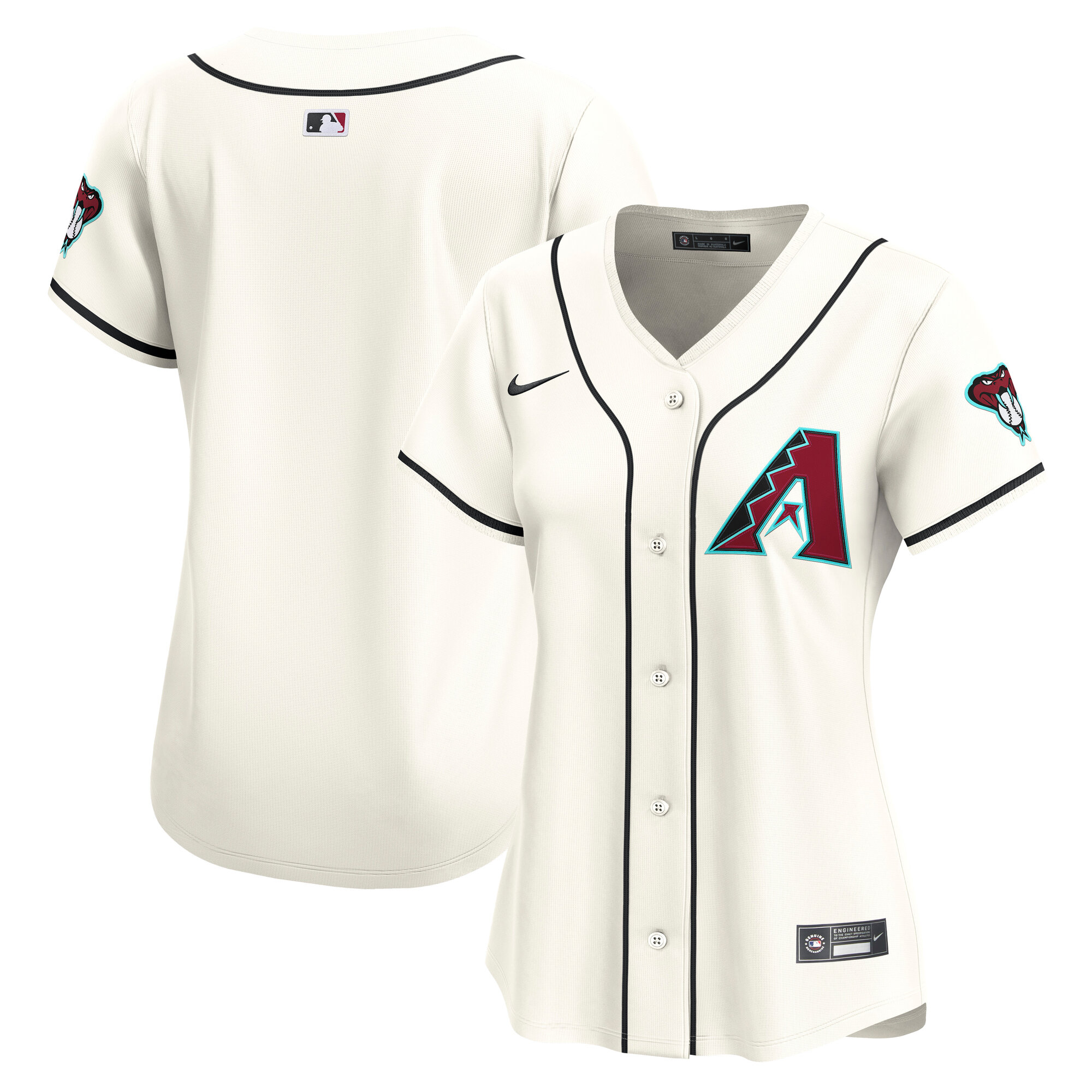 Women's Arizona Diamondbacks Cream Home Limited Jersey
