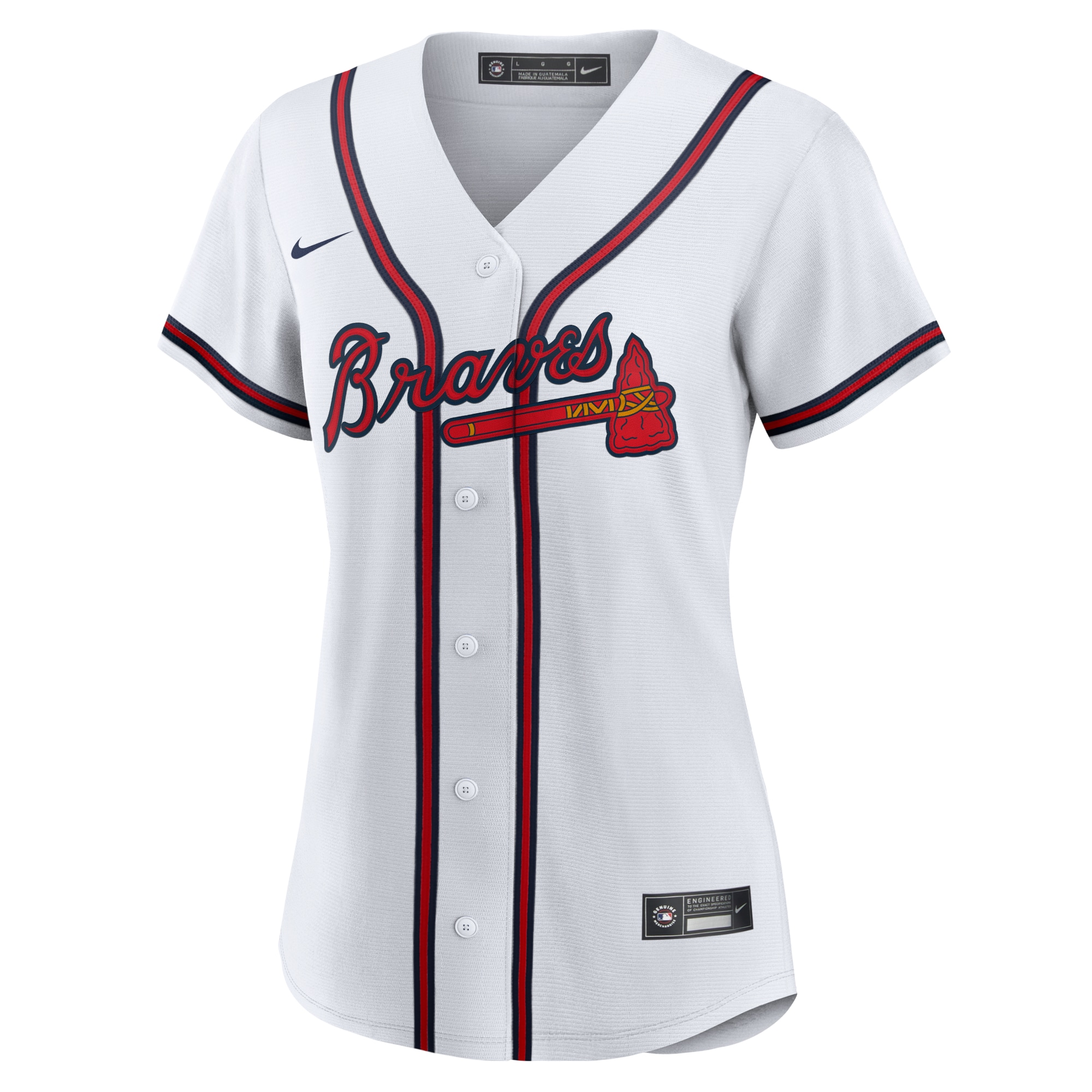 Alternative view of Women's Atlanta Braves Matt Olson White Home Player Baseball Jersey - JS667