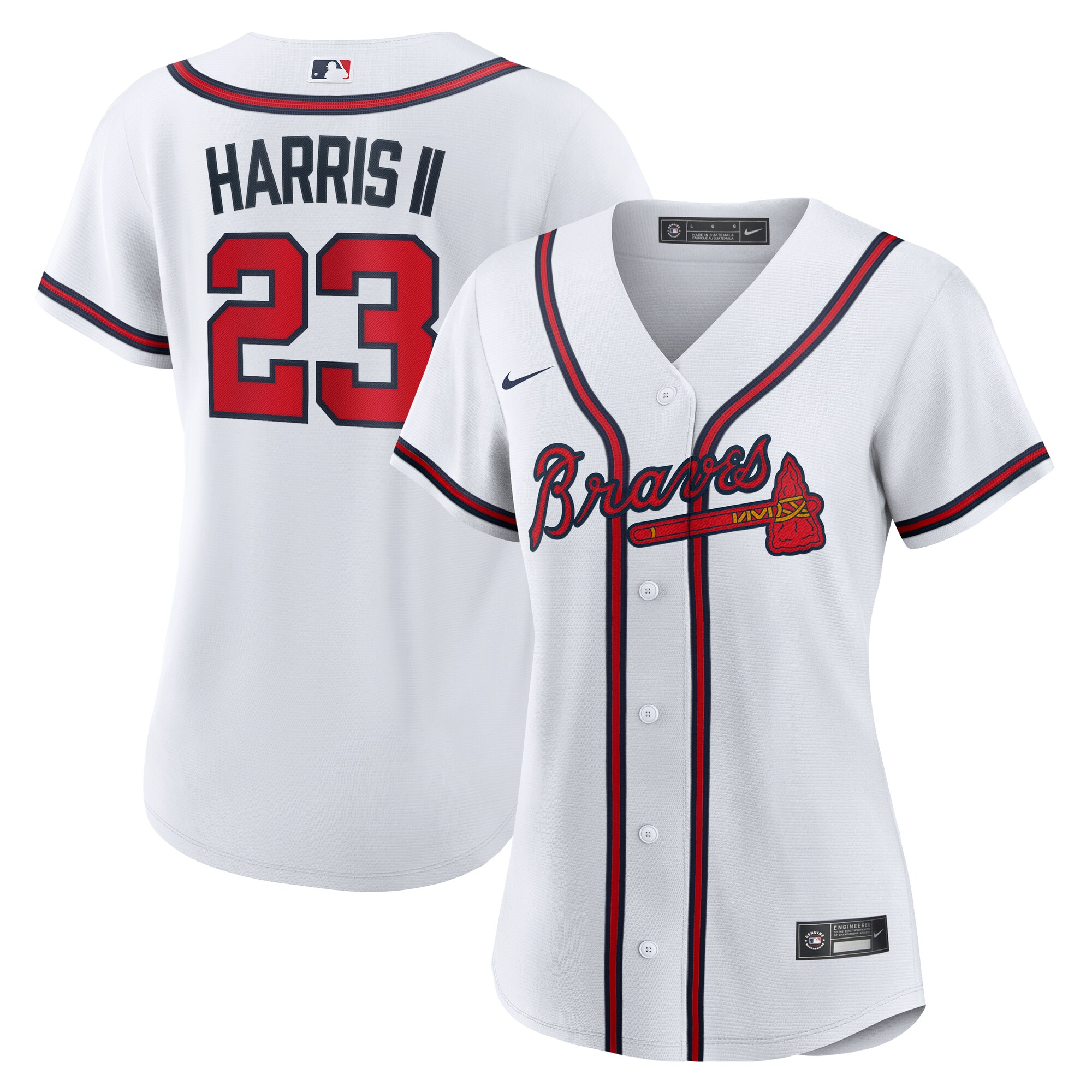 Women's Atlanta Braves Michael Harris II White Home Baseball Jersey - JS559