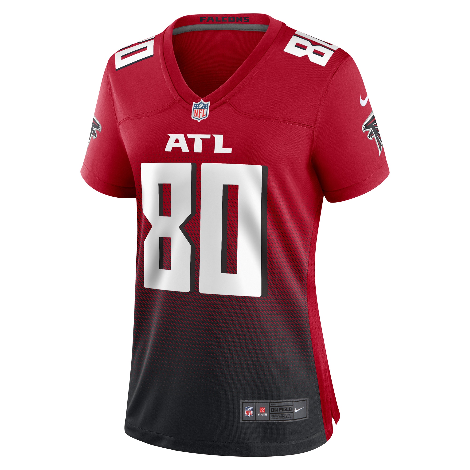 Alternative view of Women's Atlanta Falcons Andre Rison Red Retired Player Baseball Jersey