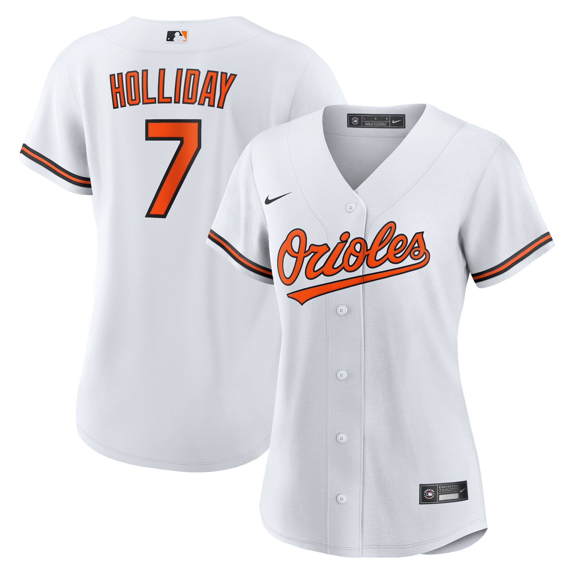 Women's Baltimore Orioles Jackson Holliday White Home Player Baseball Jersey