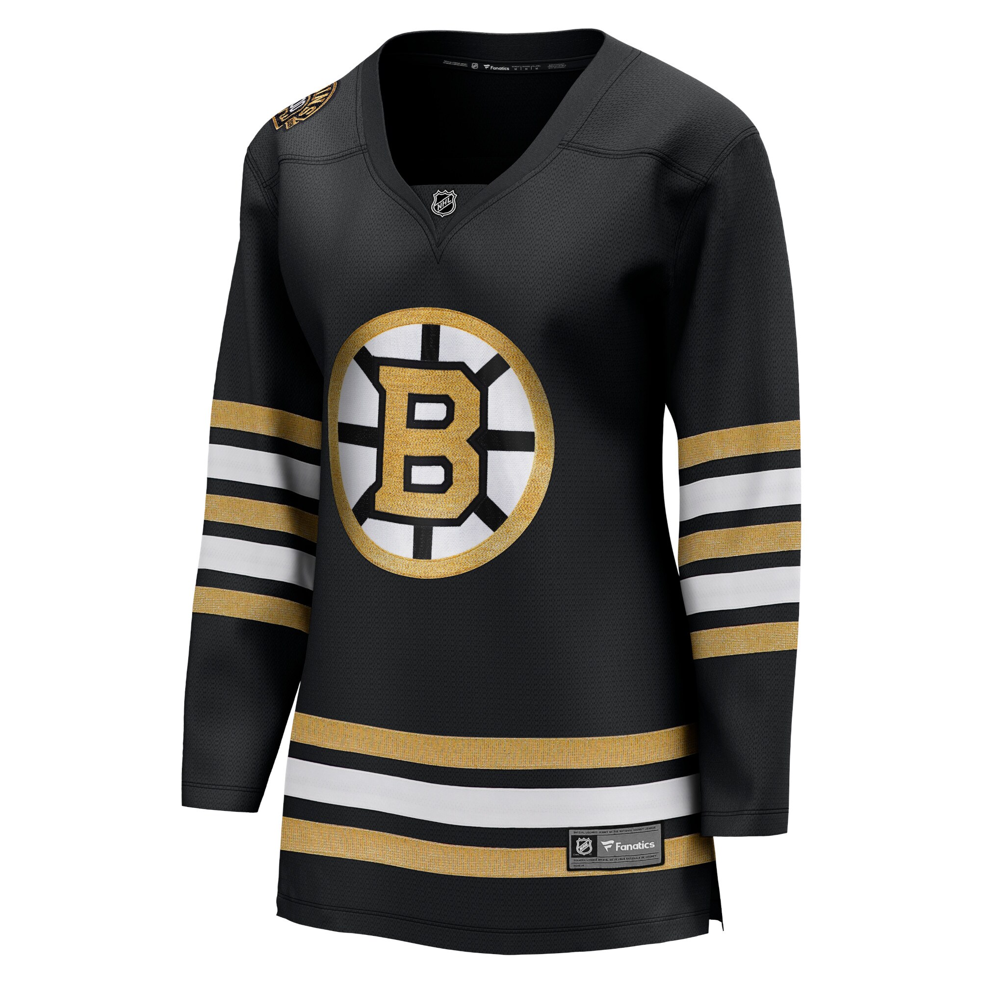 Alternative view of Women's Boston Bruins Black 100th Anniversary Premier Breakaway Hockey Jersey - JS601 