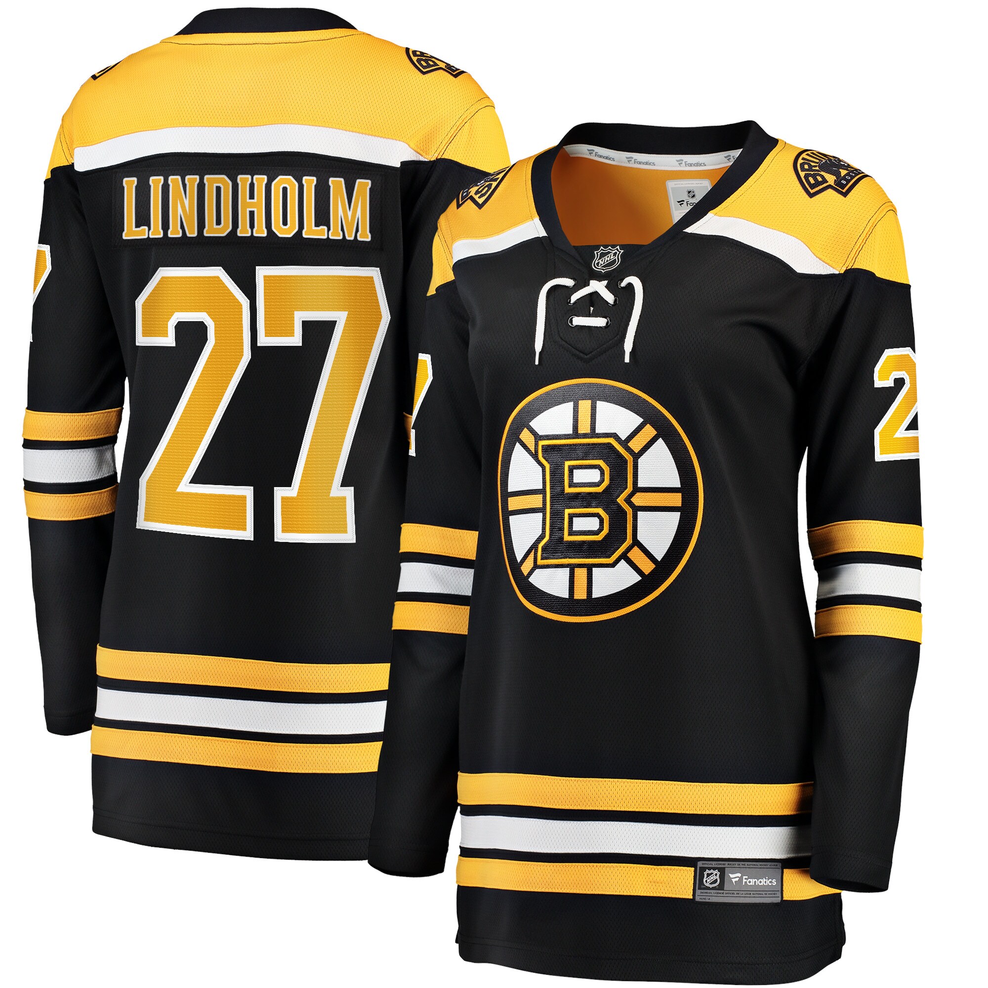 Women's Boston Bruins Hampus Lindholm Black Home Breakaway Player Hockey Jersey - JS903 