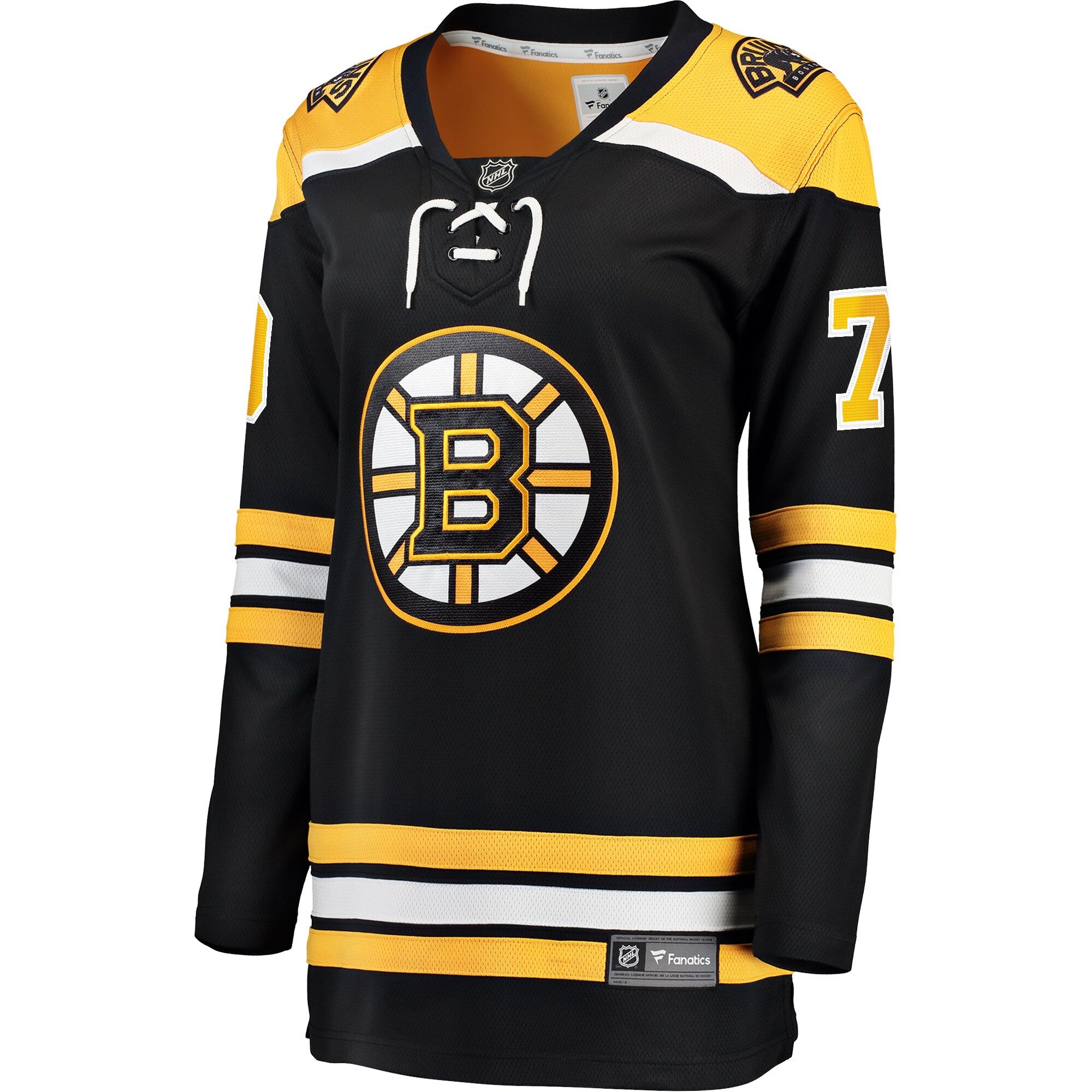 Alternative view of Women's Boston Bruins Jesper Boqvist Black Home Breakaway Player Hockey Jersey - JS516 