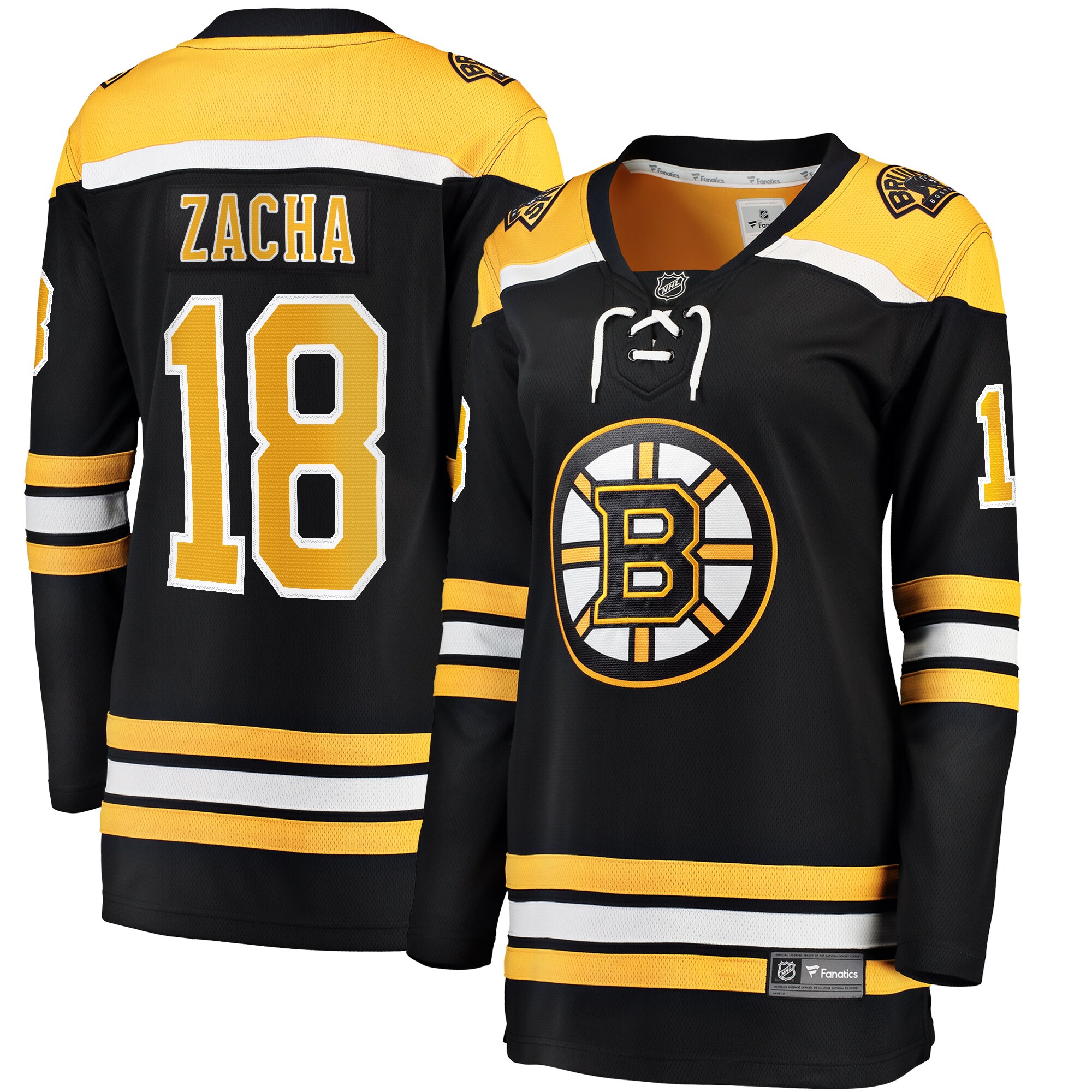Women's Boston Bruins Pavel Zacha Black Home Breakaway Player Hockey Jersey - JS368 