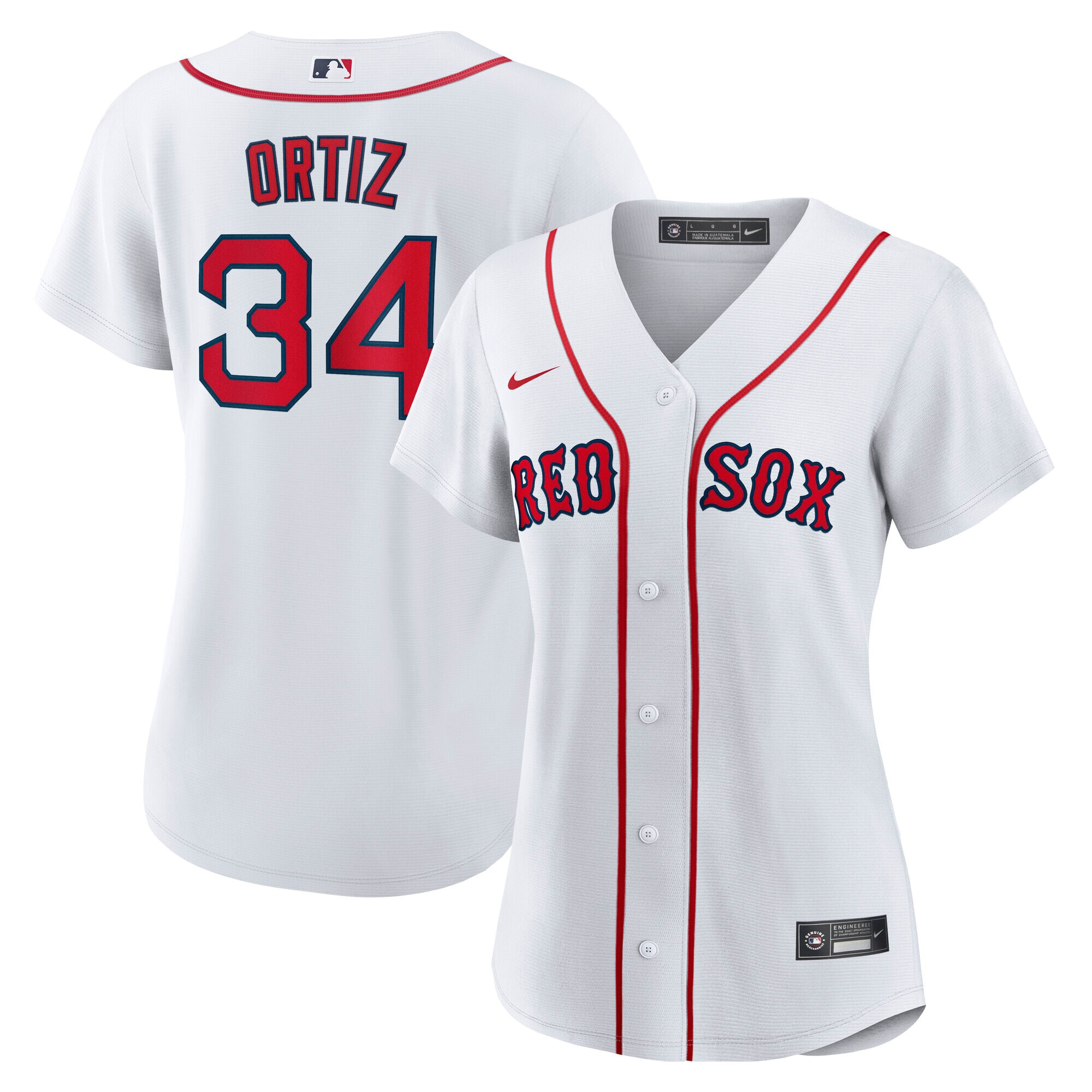 Women's Boston Red Sox David Ortiz White Home Baseball Jersey