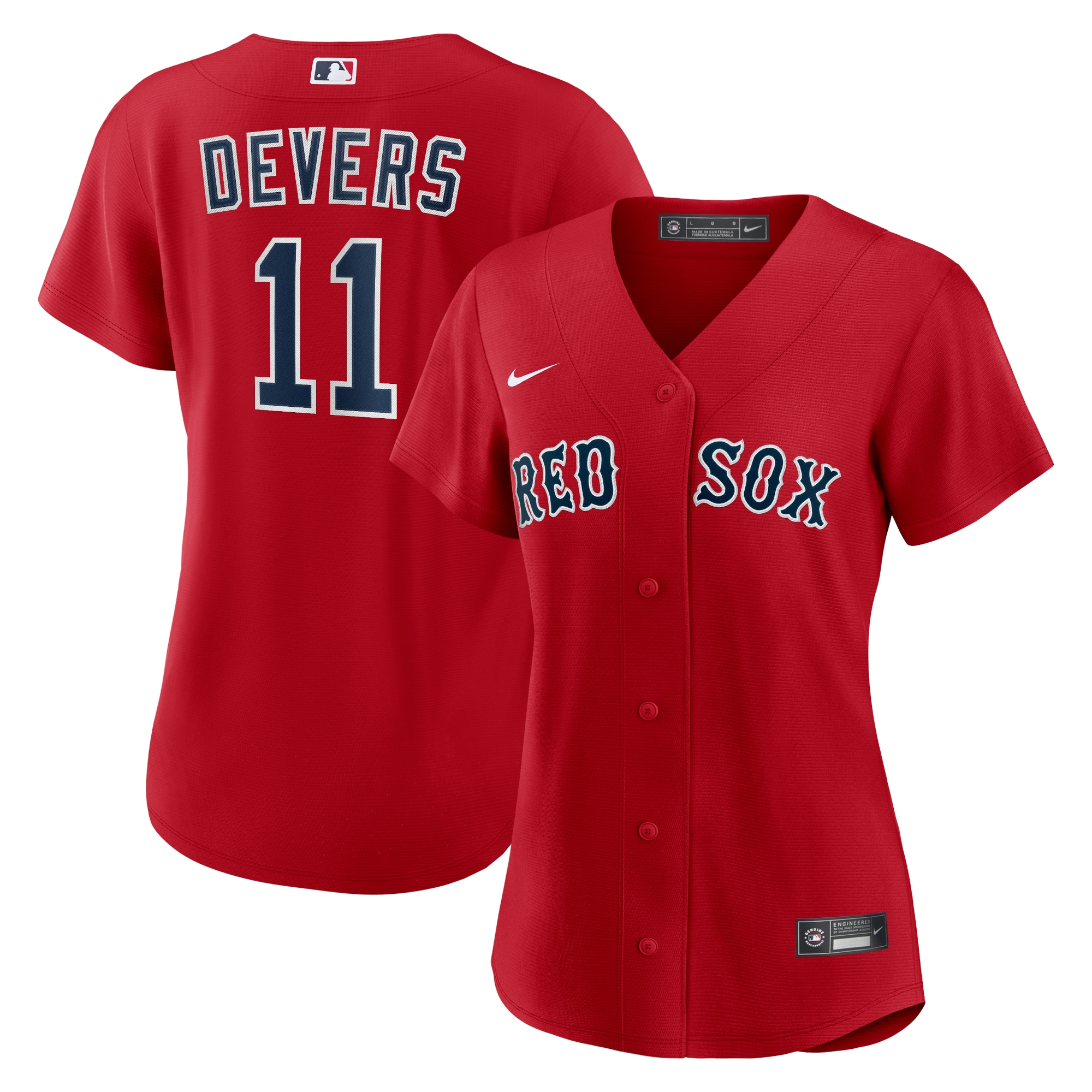 Women's Boston Red Sox Rafael Devers Red Alternate Player Baseball Jersey