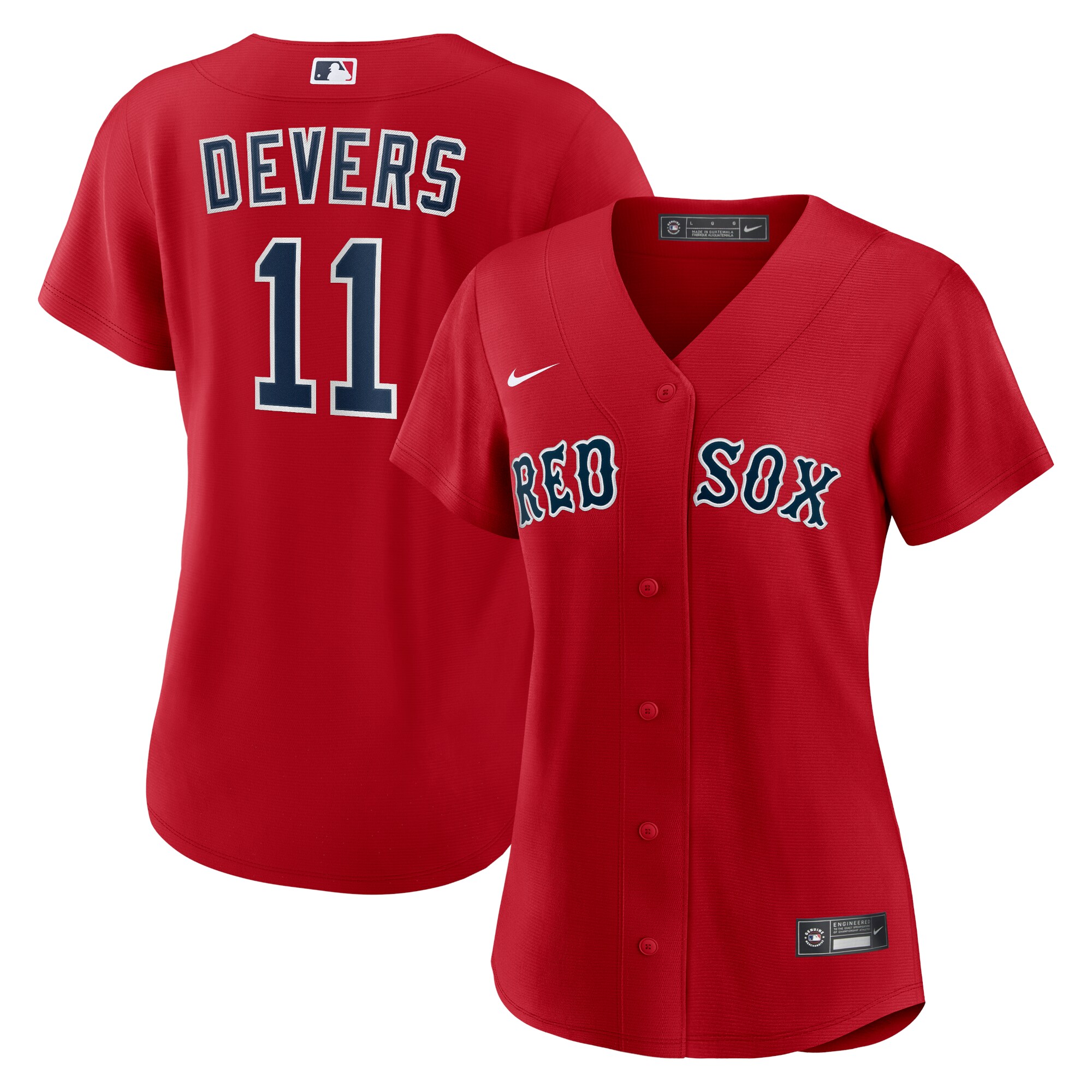 Women's Boston Red Sox Rafael Devers Red Alternate Player Baseball Jersey