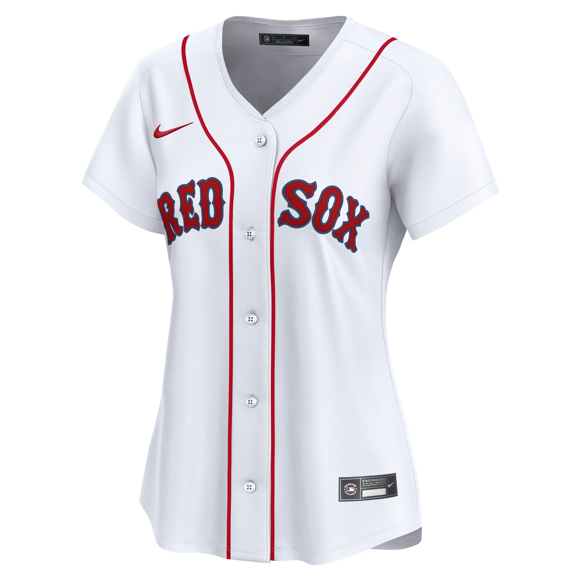 Alternative view of Women's Boston Red Sox White Home Limited Jersey