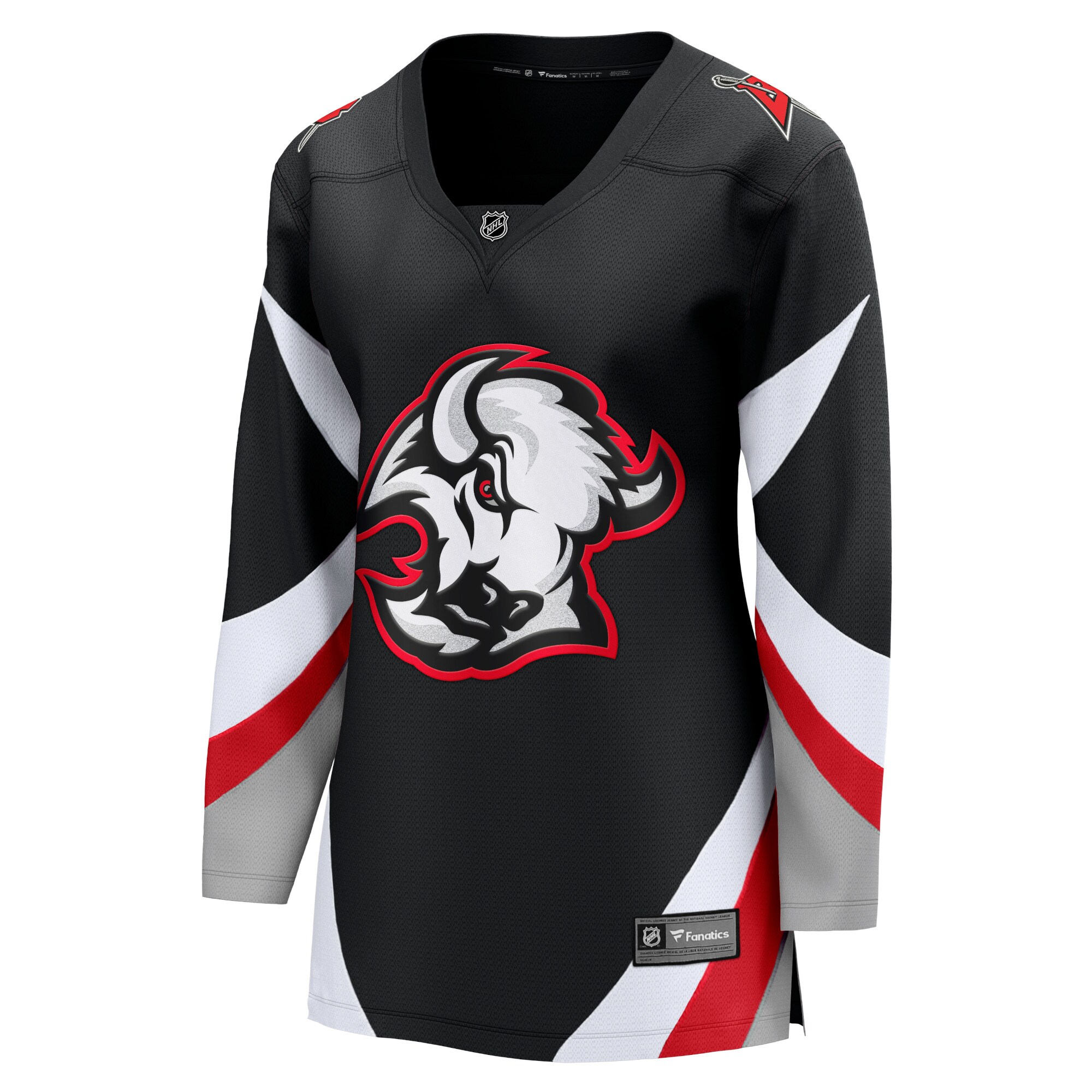 Alternative view of Women's Buffalo Sabres Black Alternate Premier Breakaway Blank Hockey Jersey - JS428 
