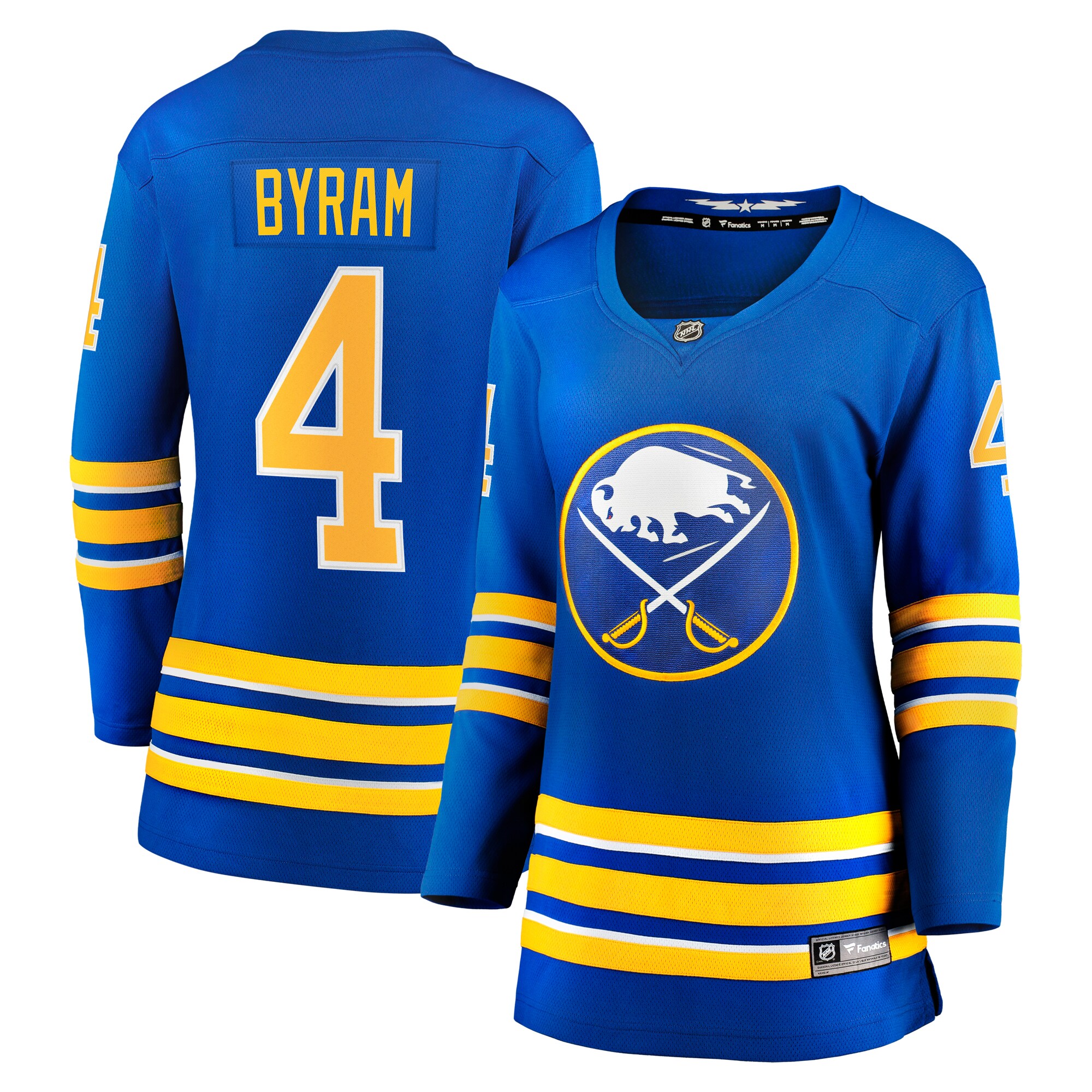 Women's Buffalo Sabres Bowen Byram Royal Home Breakaway Player Hockey Jersey - JS266 