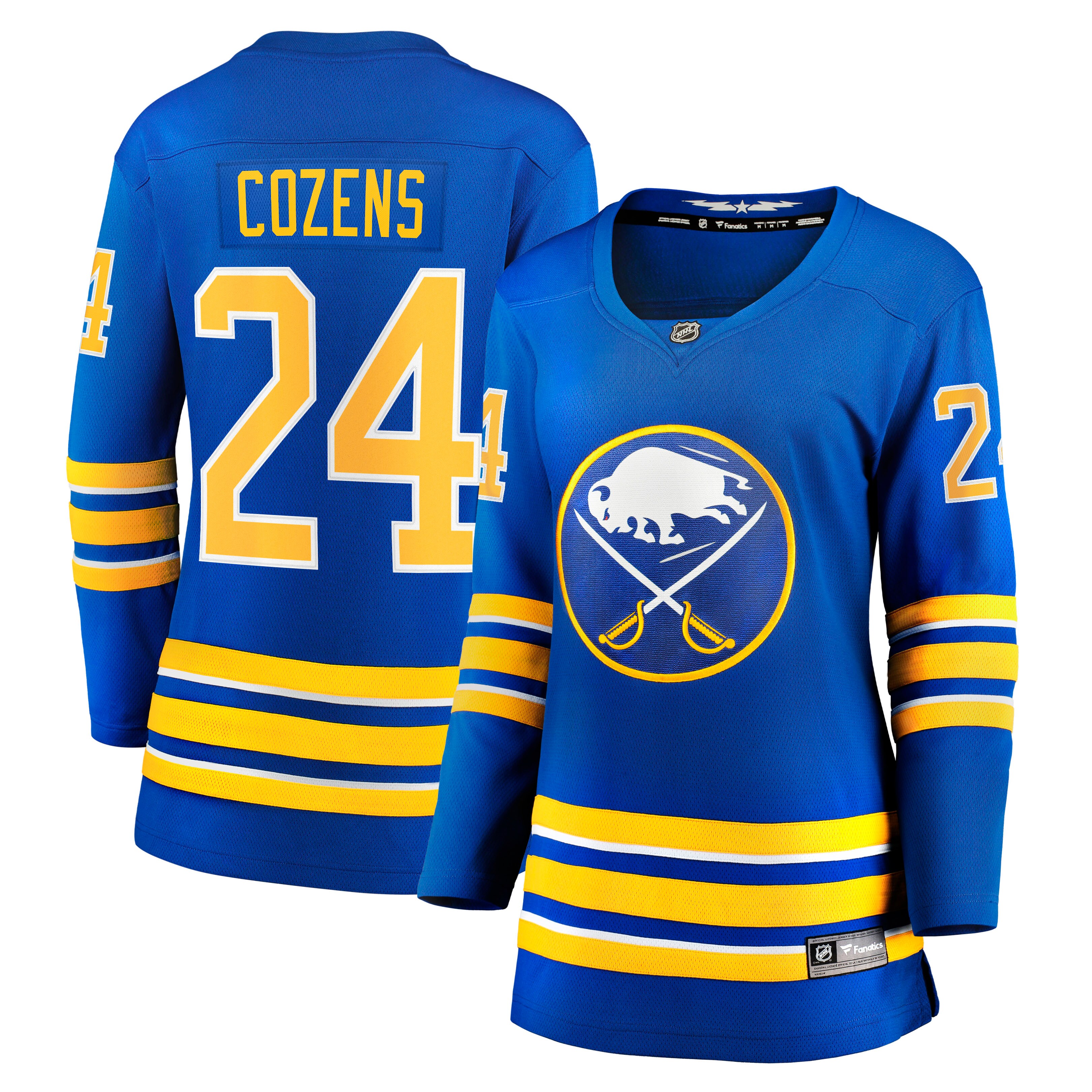 Women's Buffalo Sabres Dylan Cozens Royal Home Breakaway Player Hockey Jersey - JS389 