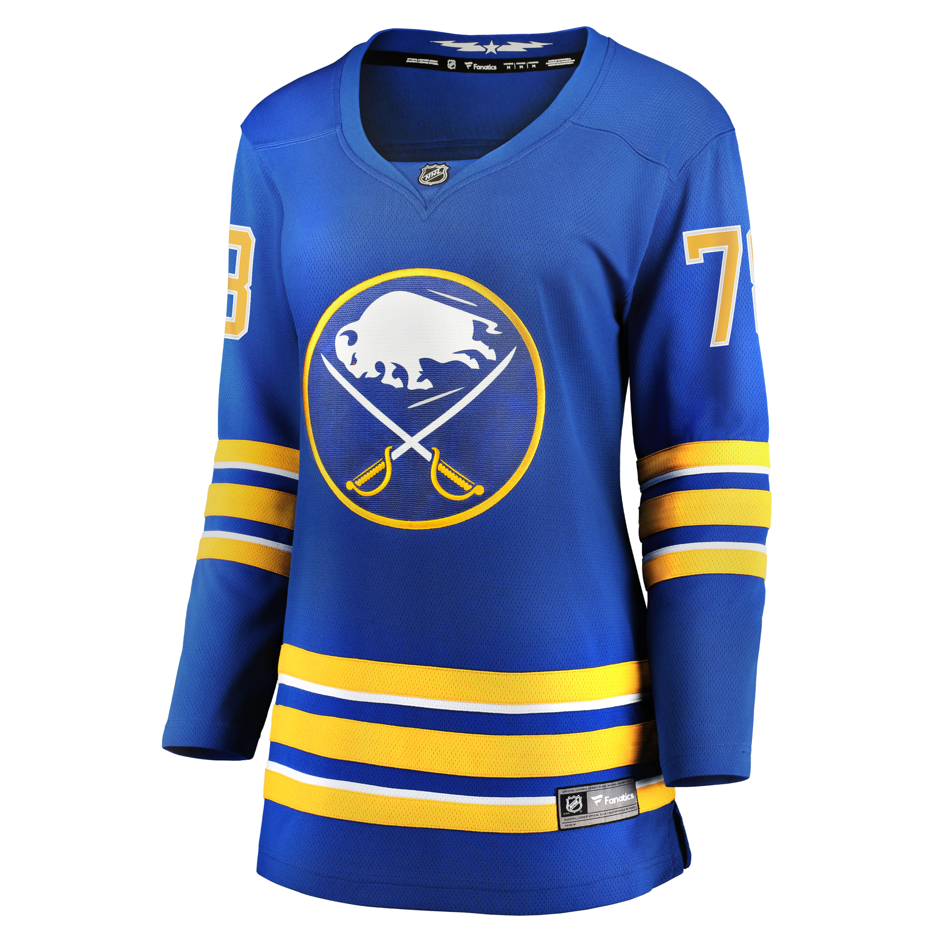 Alternative view of Women's Buffalo Sabres Jacob Bryson Royal Home Breakaway Player Hockey Jersey - JS377 