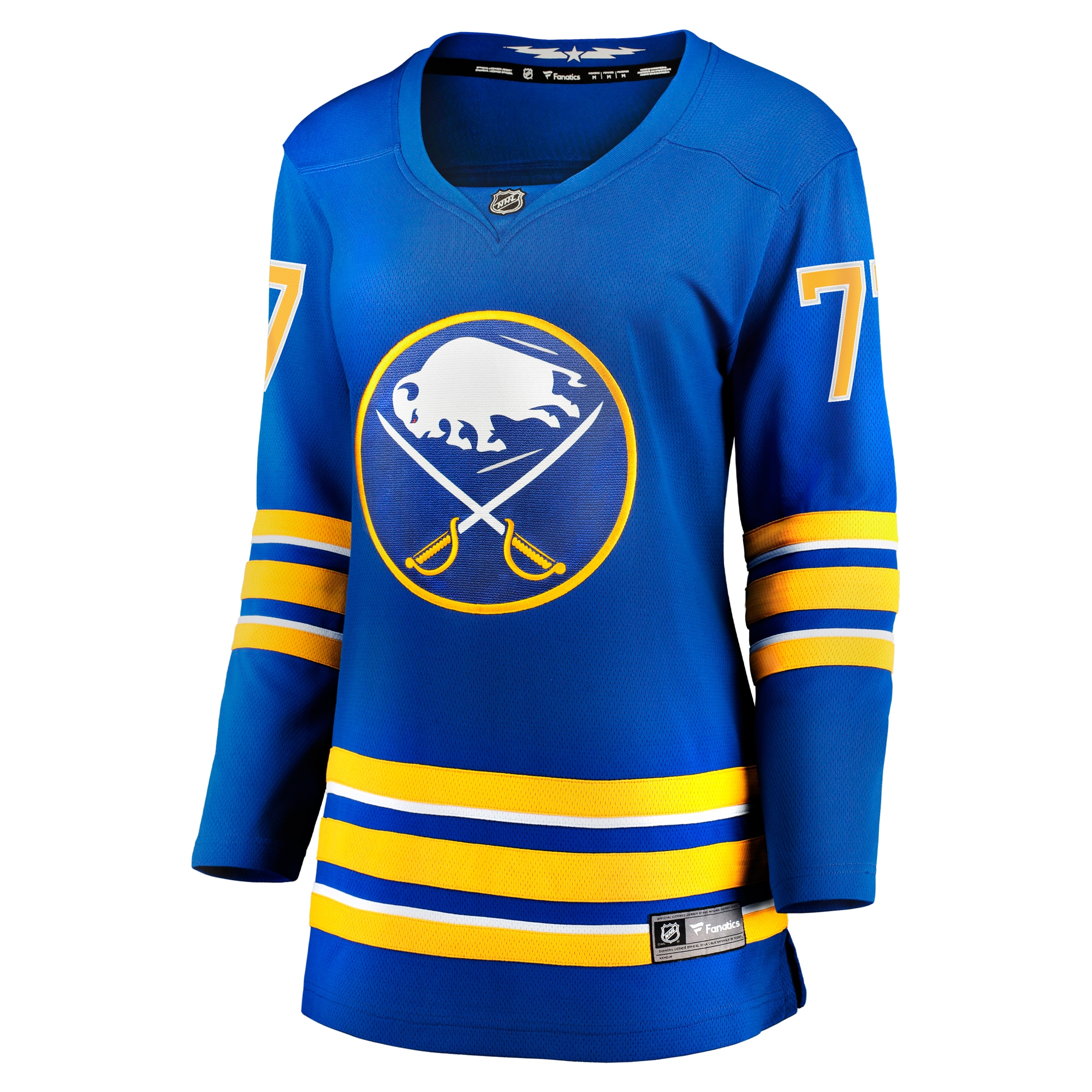 Alternative view of Women's Buffalo Sabres JJ Peterka Royal Home Breakaway Player Hockey Jersey - JS733 