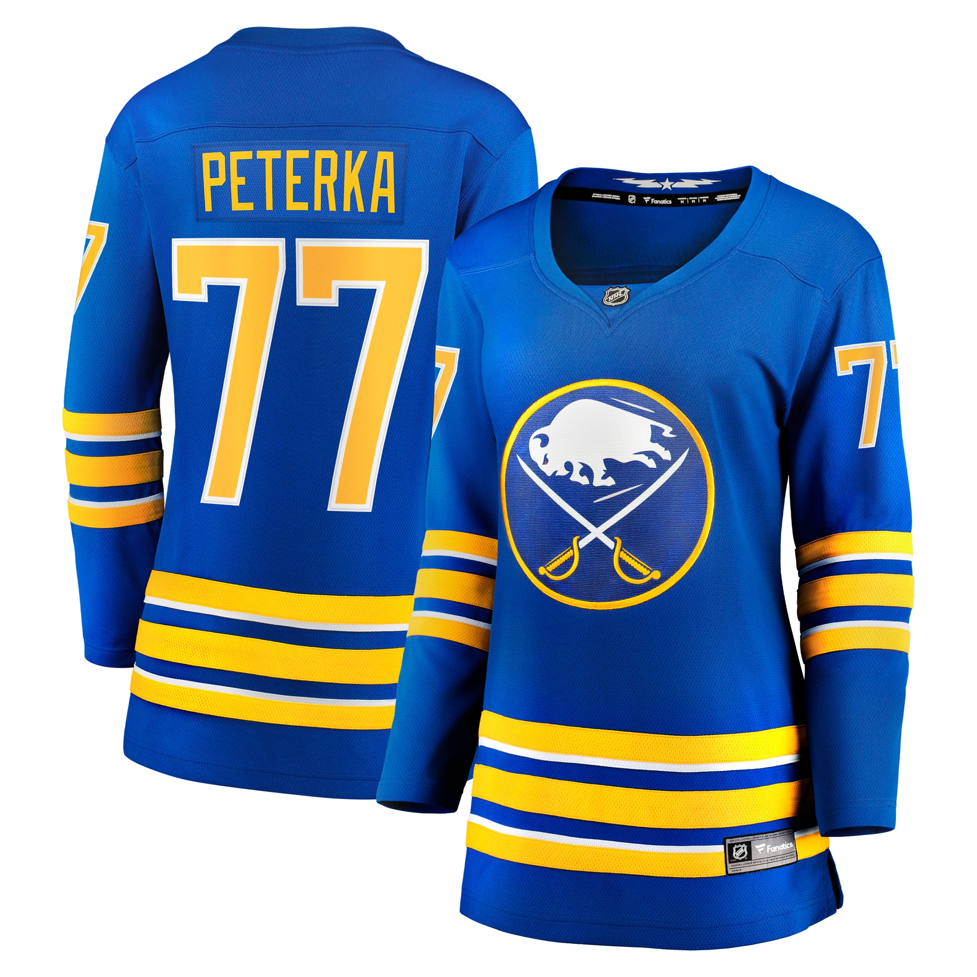Women's Buffalo Sabres JJ Peterka Royal Home Breakaway Player Hockey Jersey - JS733 