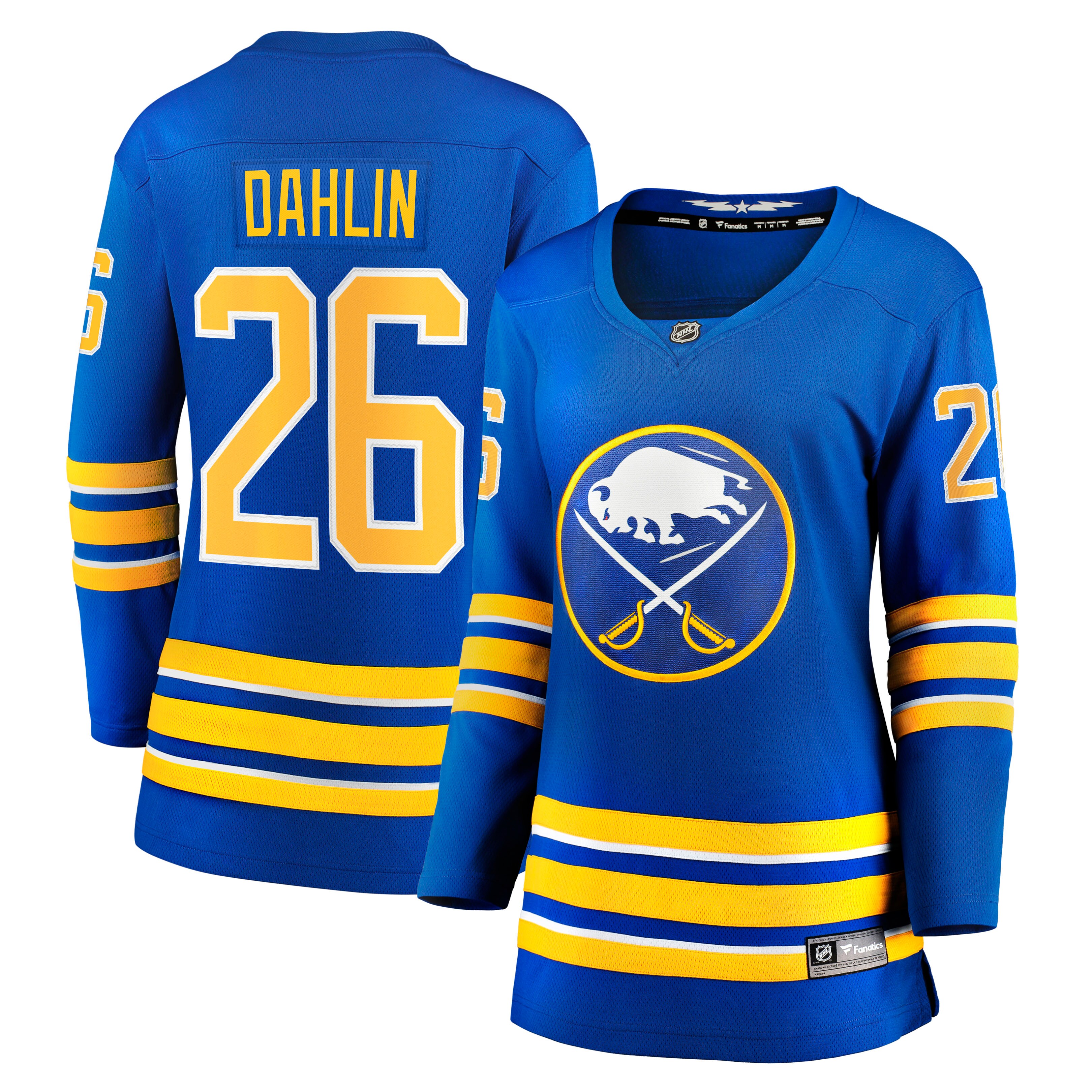 Women's Buffalo Sabres Rasmus Dahlin Royal Home Breakaway Hockey Jersey - JS901 