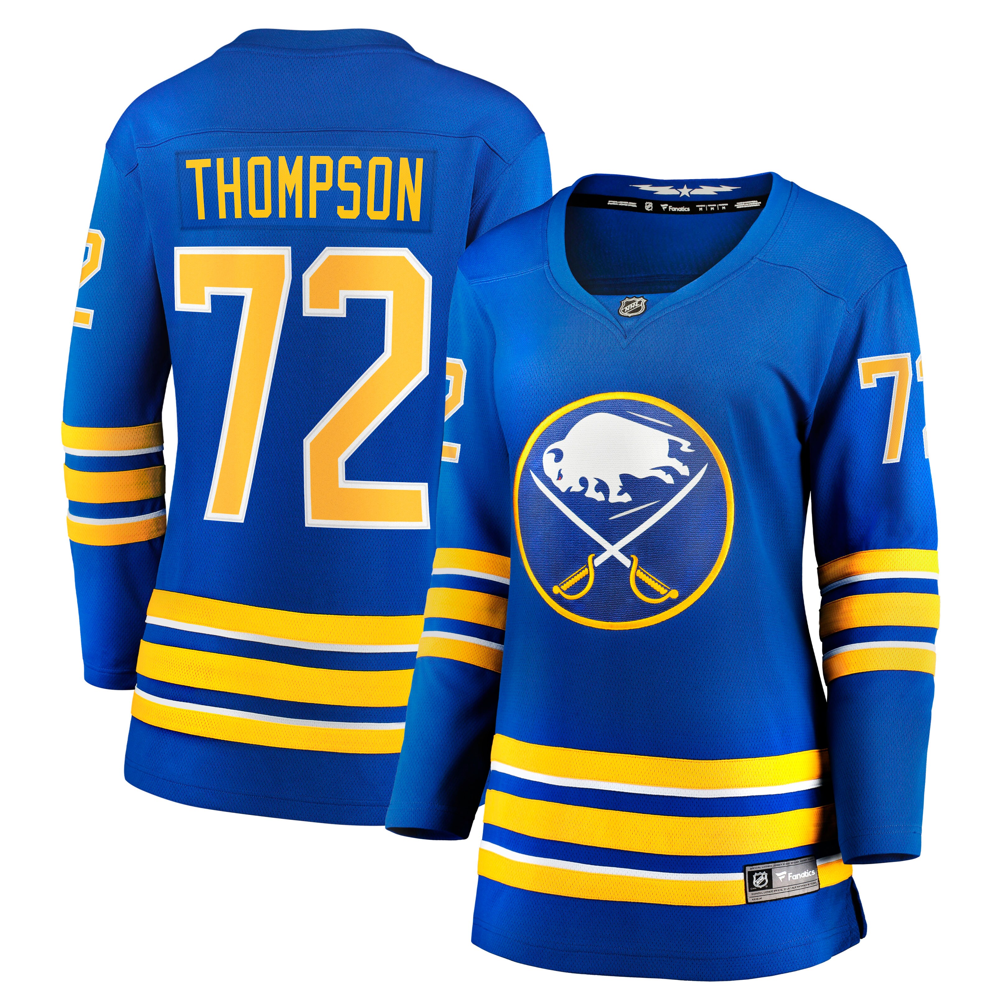 Women's Buffalo Sabres Tage Thompson Royal Home Breakaway Player Hockey Jersey - JS226 