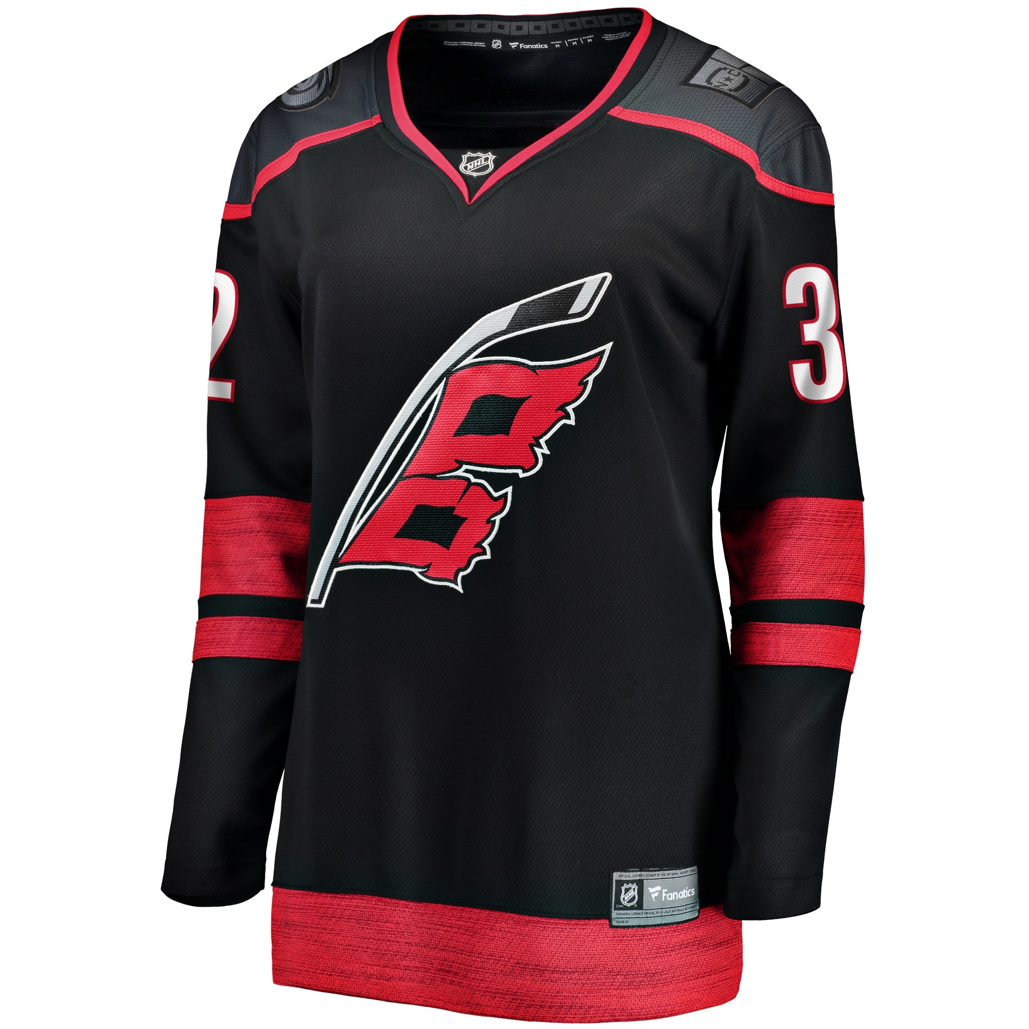 Alternative view of Women's Carolina Hurricanes Antti Raanta Black Home Breakaway Player Hockey Jersey - JS837 