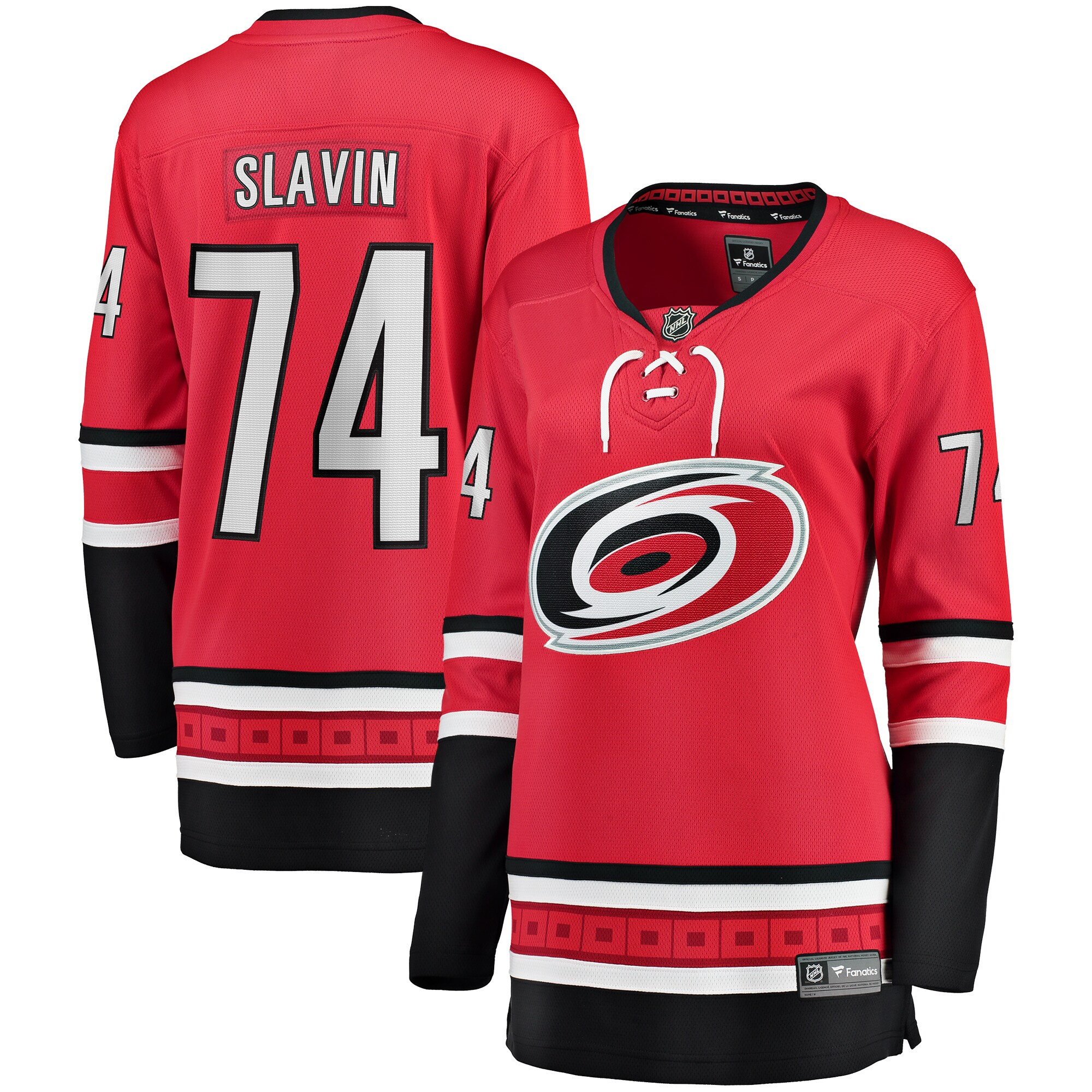 Women's Carolina Hurricanes Jaccob Slavin Red Alternate Breakaway Player Hockey Jersey - JS799 