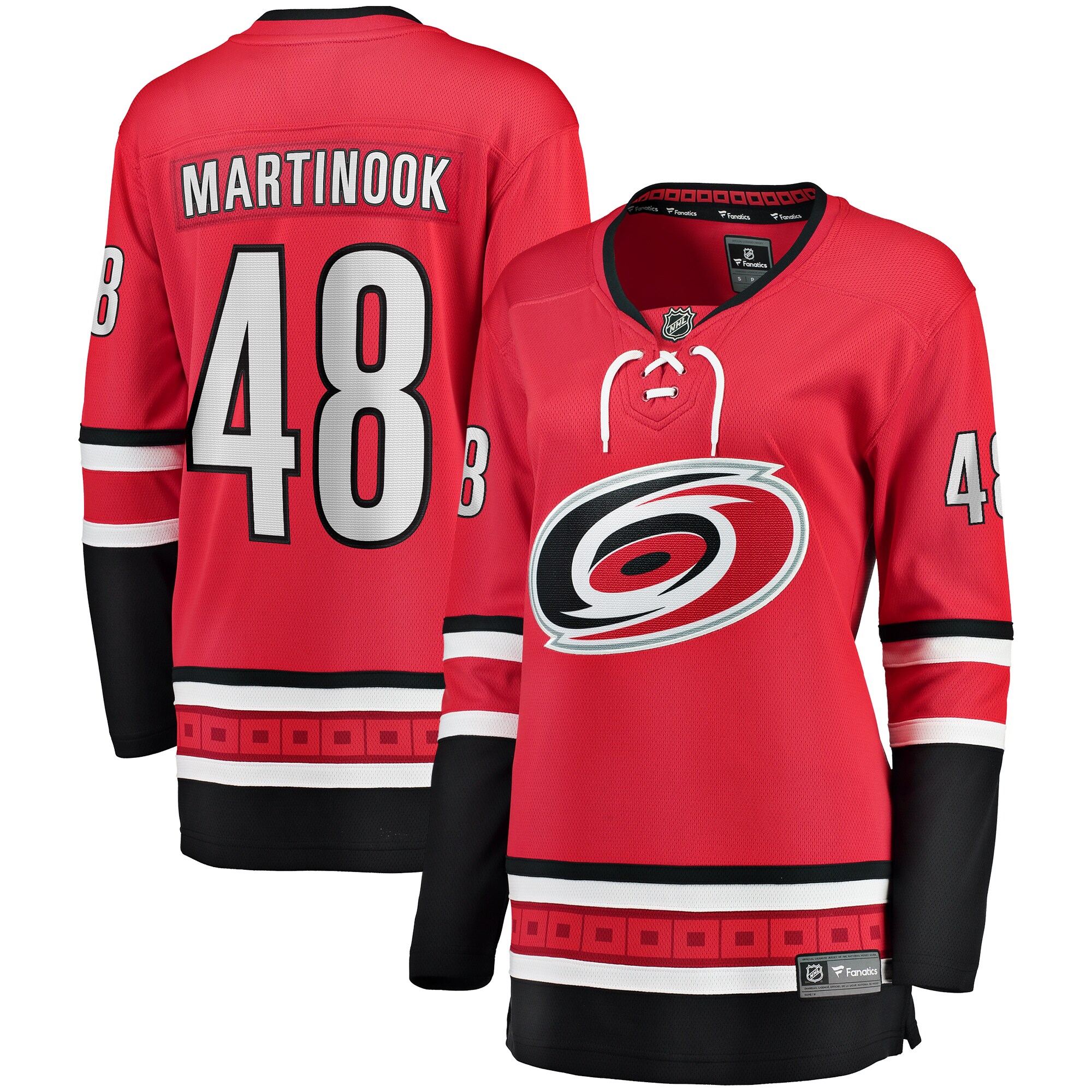 Women's Carolina Hurricanes Jordan Martinook Red Alternate Breakaway Player Hockey Jersey - JS858 