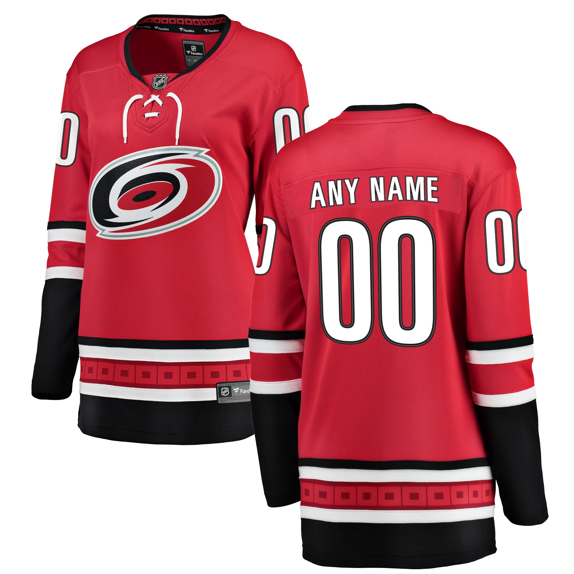 Women's Carolina Hurricanes Red Alternate Breakaway Custom Hockey Jersey - JS245 