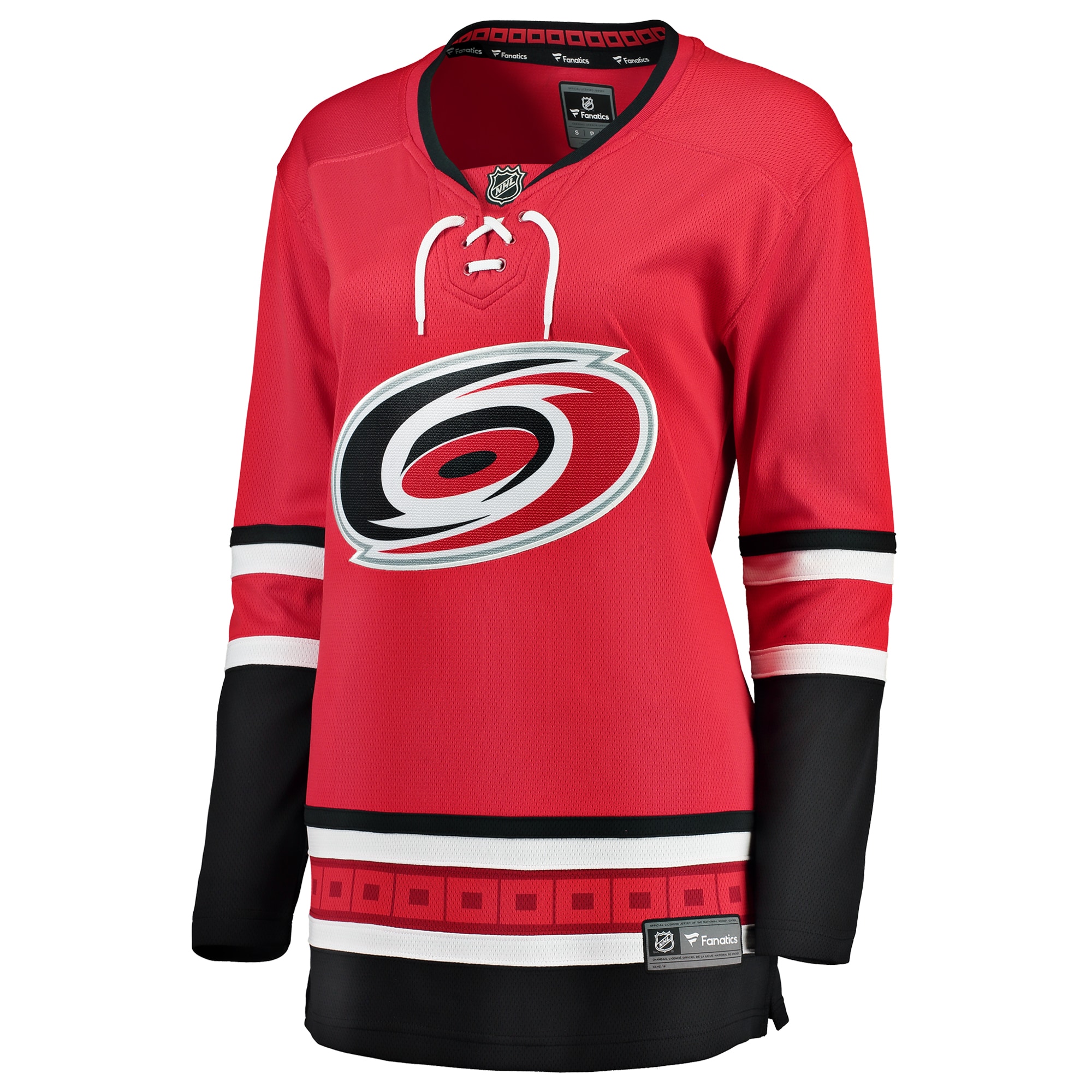 Alternative view of Women's Carolina Hurricanes Red Breakaway Alternate Hockey Jersey - JS927 