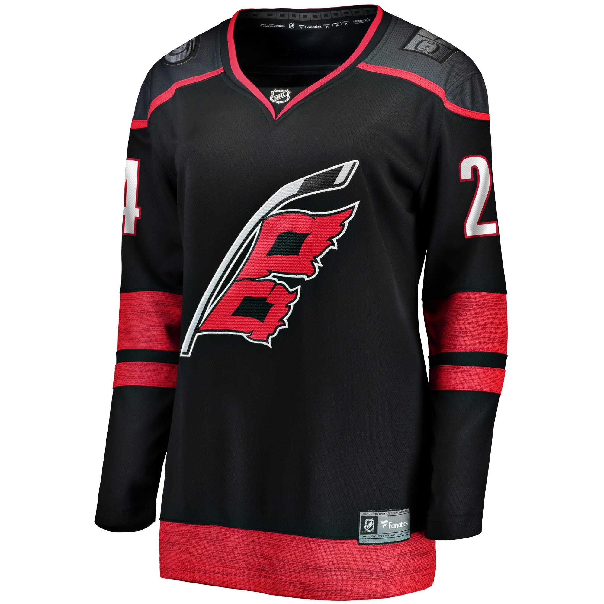 Alternative view of Women's Carolina Hurricanes Seth Jarvis Black Home Breakaway Player Hockey Jersey - JS139 
