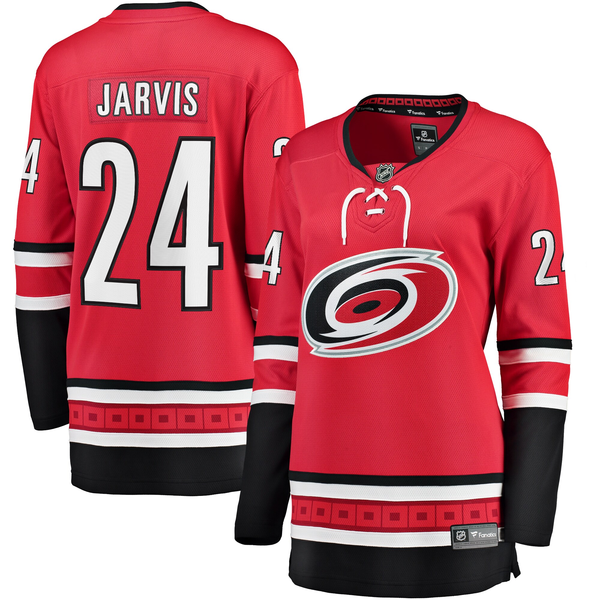 Women's Carolina Hurricanes Seth Jarvis Red Alternate Breakaway Player Hockey Jersey - JS258 