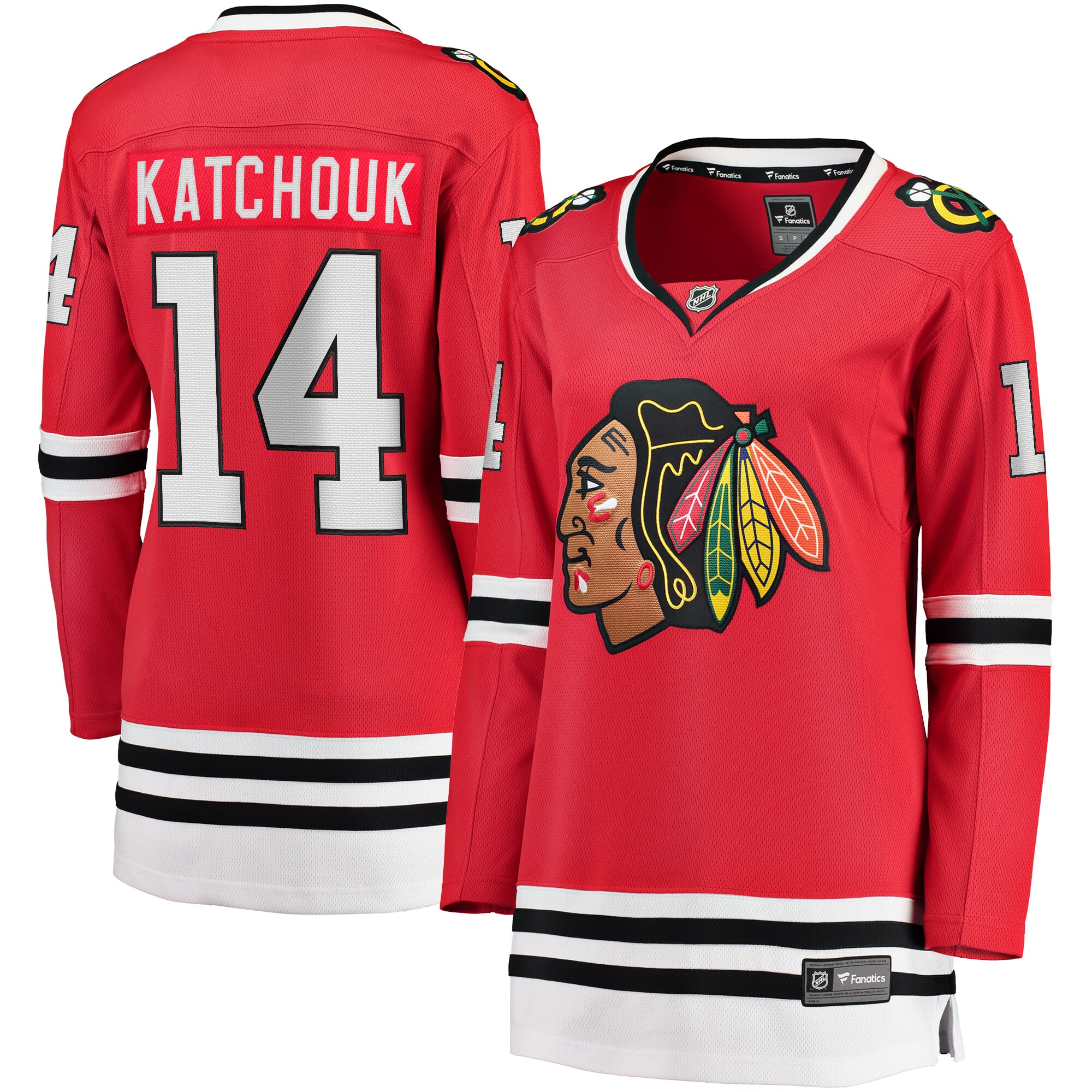 Women's Chicago Blackhawks Boris Katchouk Red Home Breakaway Player Hockey Jersey - JS552 