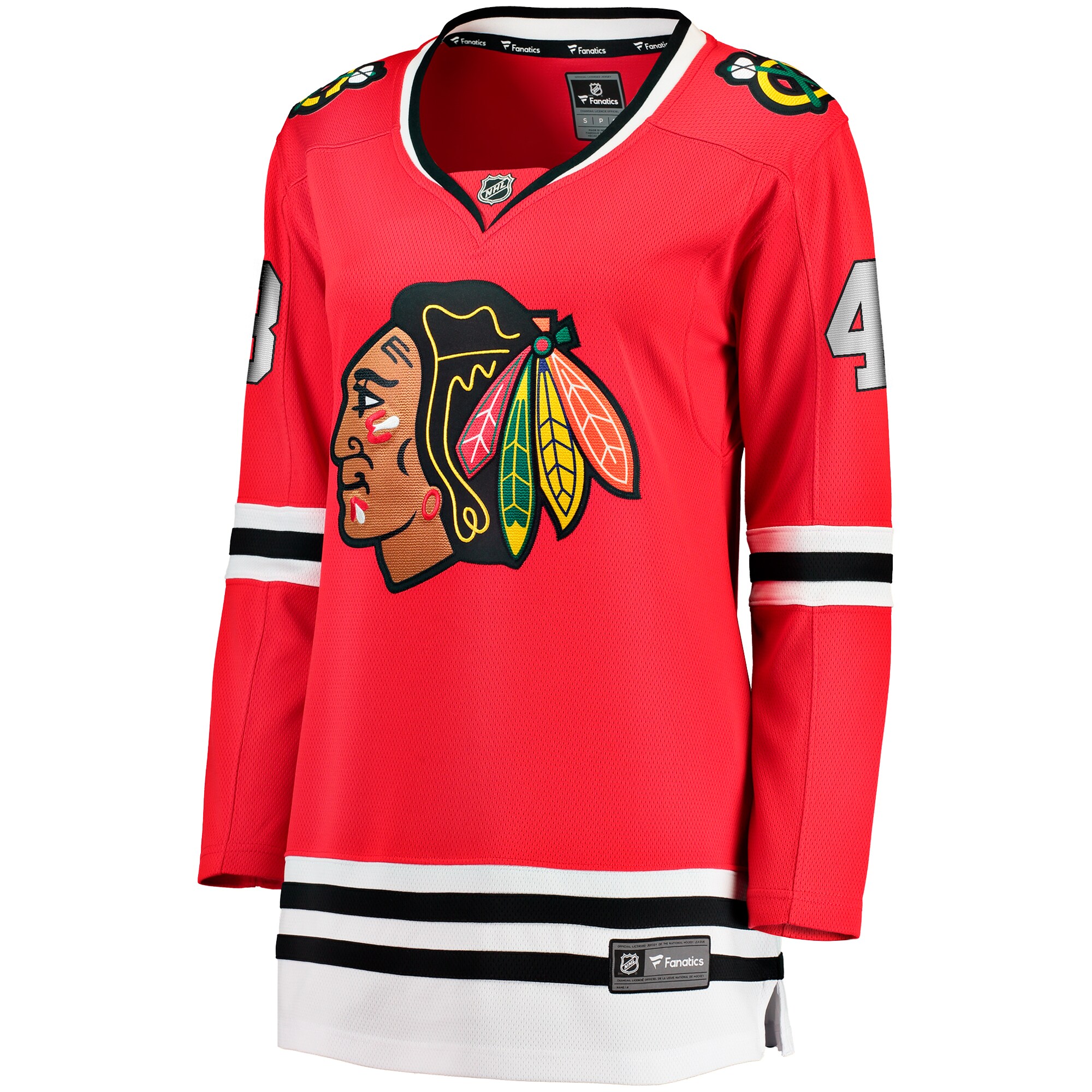 Alternative view of Women's Chicago Blackhawks Colin Blackwell Red Home Breakaway Player Hockey Jersey - JS329 
