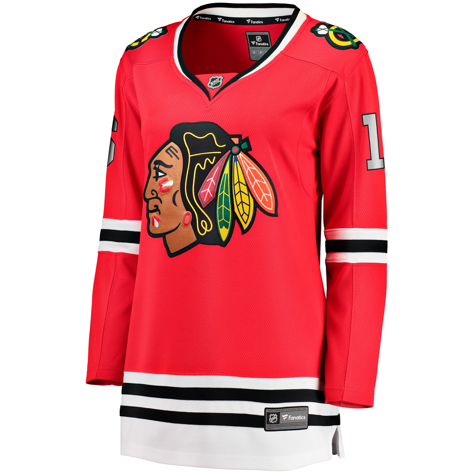 Alternative view of Women's Chicago Blackhawks Jason Dickinson Red Home Breakaway Player Hockey Jersey - JS408 