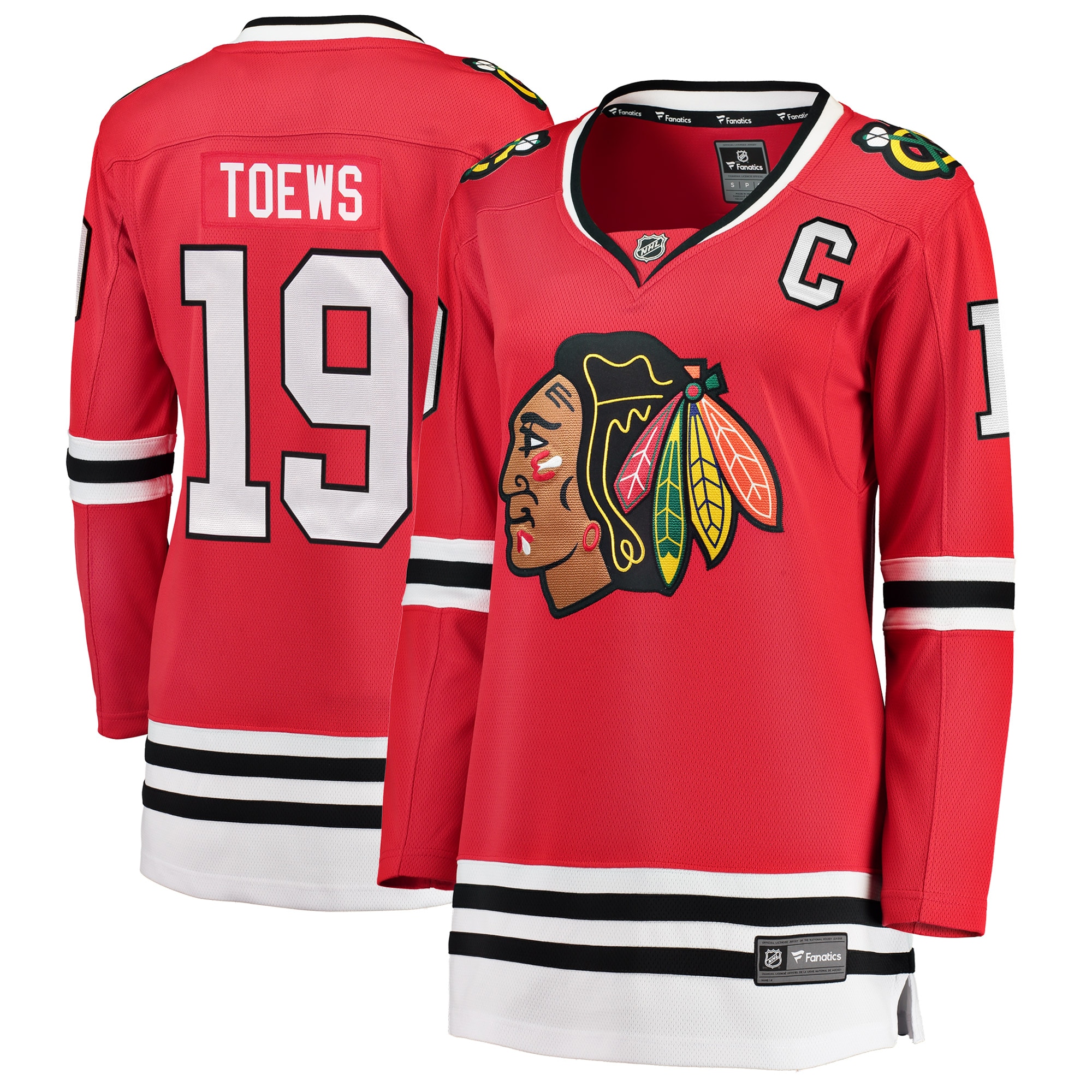 Women's Chicago Blackhawks Jonathan Toews Red Home Breakaway Player Hockey Jersey - JS583 