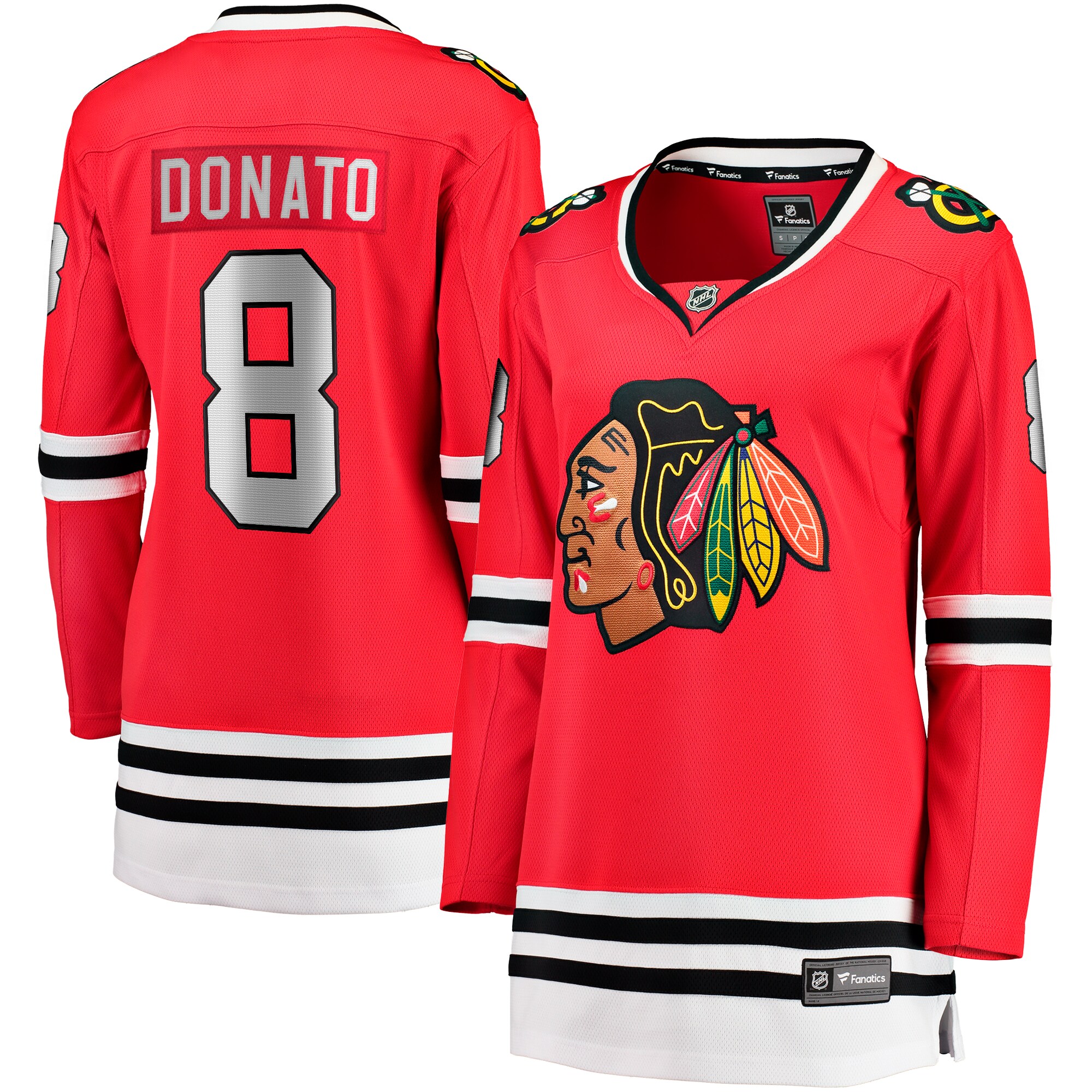 Women's Chicago Blackhawks Ryan Donato Red Home Breakaway Player Hockey Jersey - JS464 