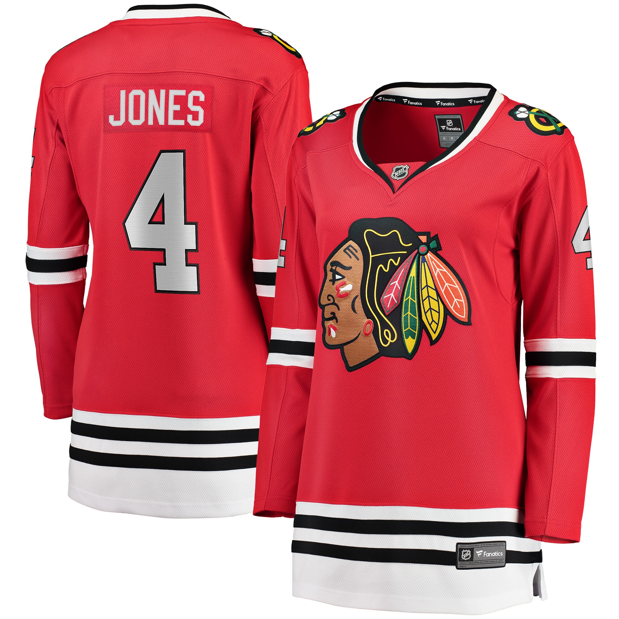 Women's Chicago Blackhawks Seth Jones Red Home Breakaway Player Hockey Jersey - JS716 