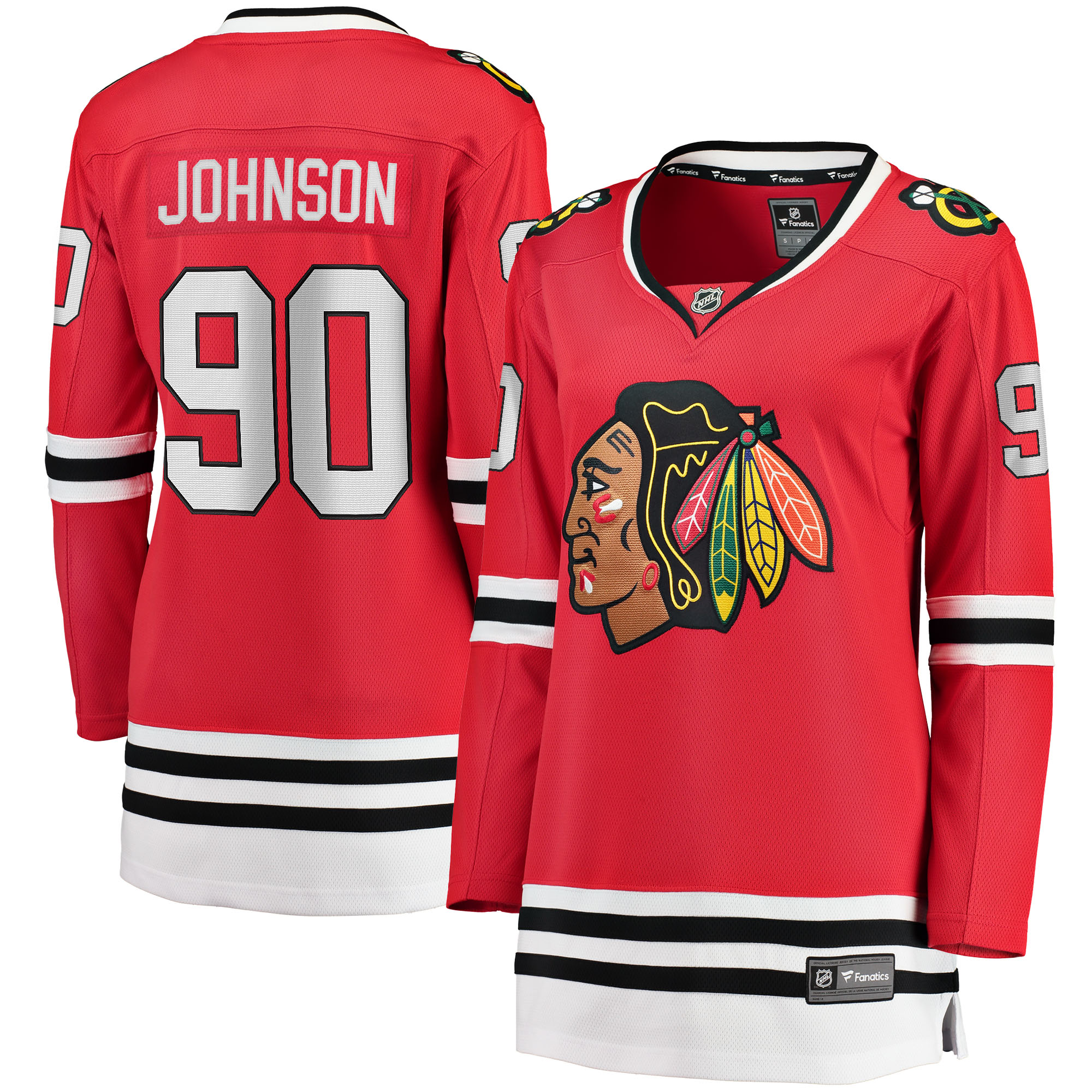 Women's Chicago Blackhawks Tyler Johnson Red Breakaway Player Hockey Jersey - JS521 
