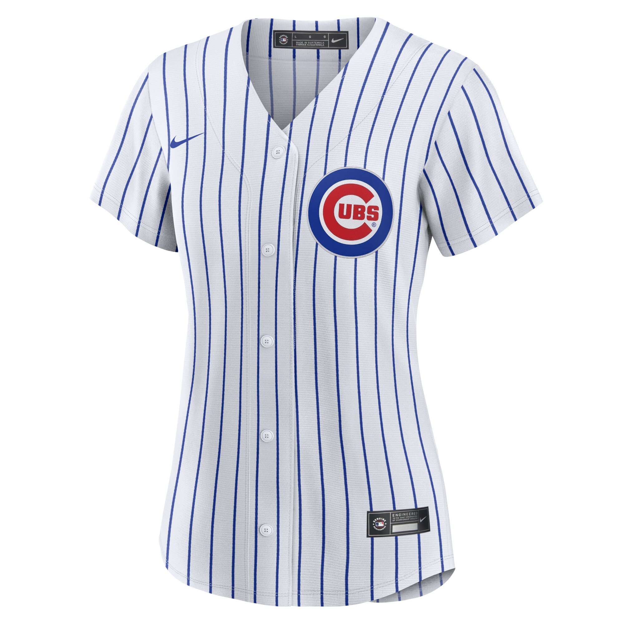 Alternative view of Women's Chicago Cubs White Home Team Jersey