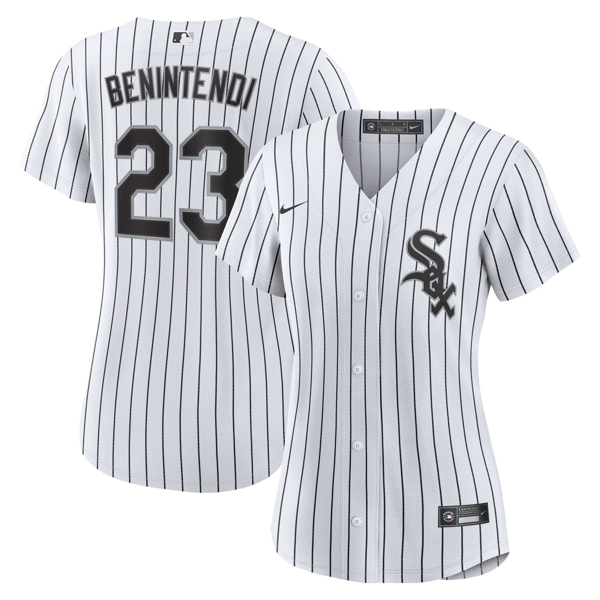 Women's Chicago White Sox Andrew Benintendi White/Black Home Official Player Jersey