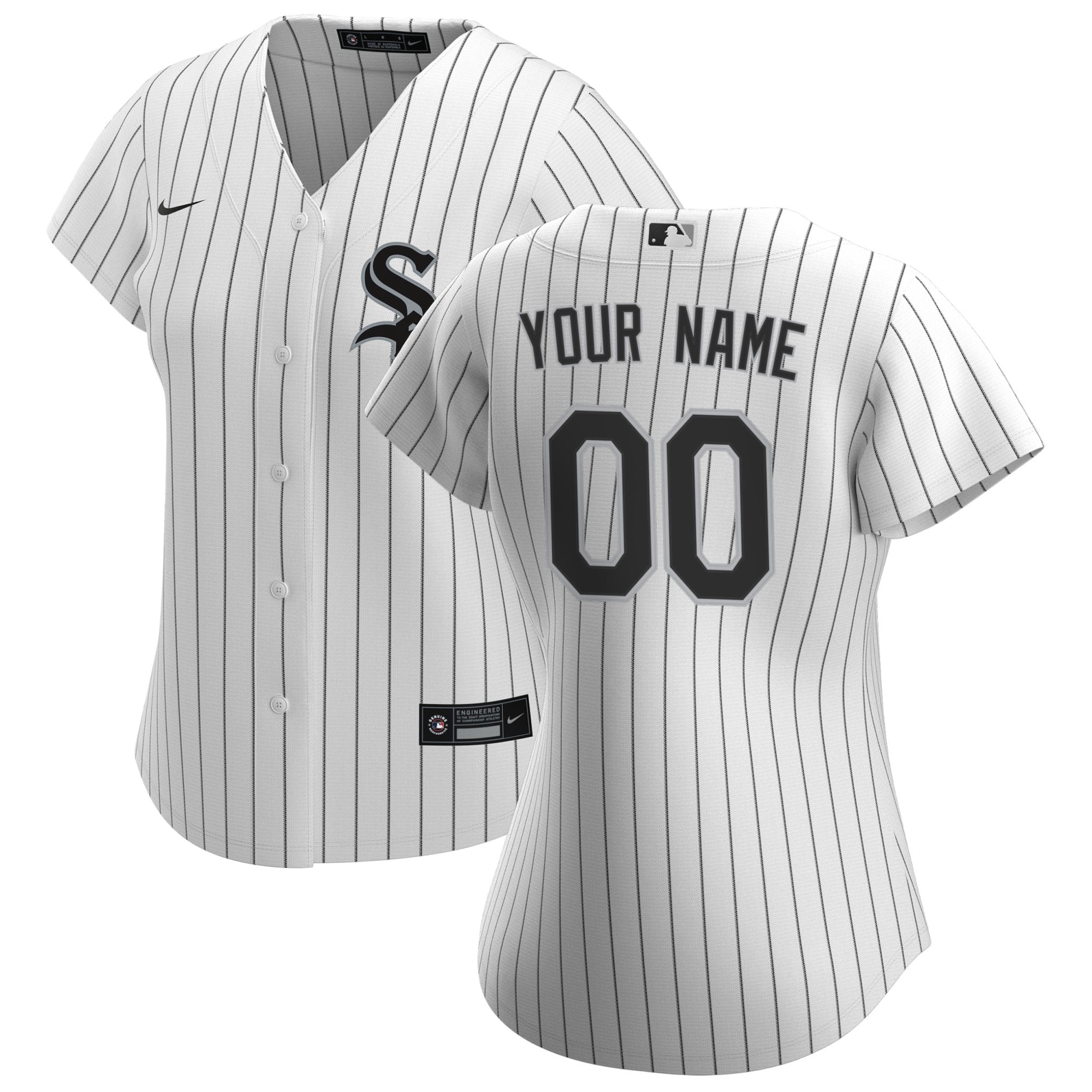 Women's Chicago White Sox White Home Custom Jersey
