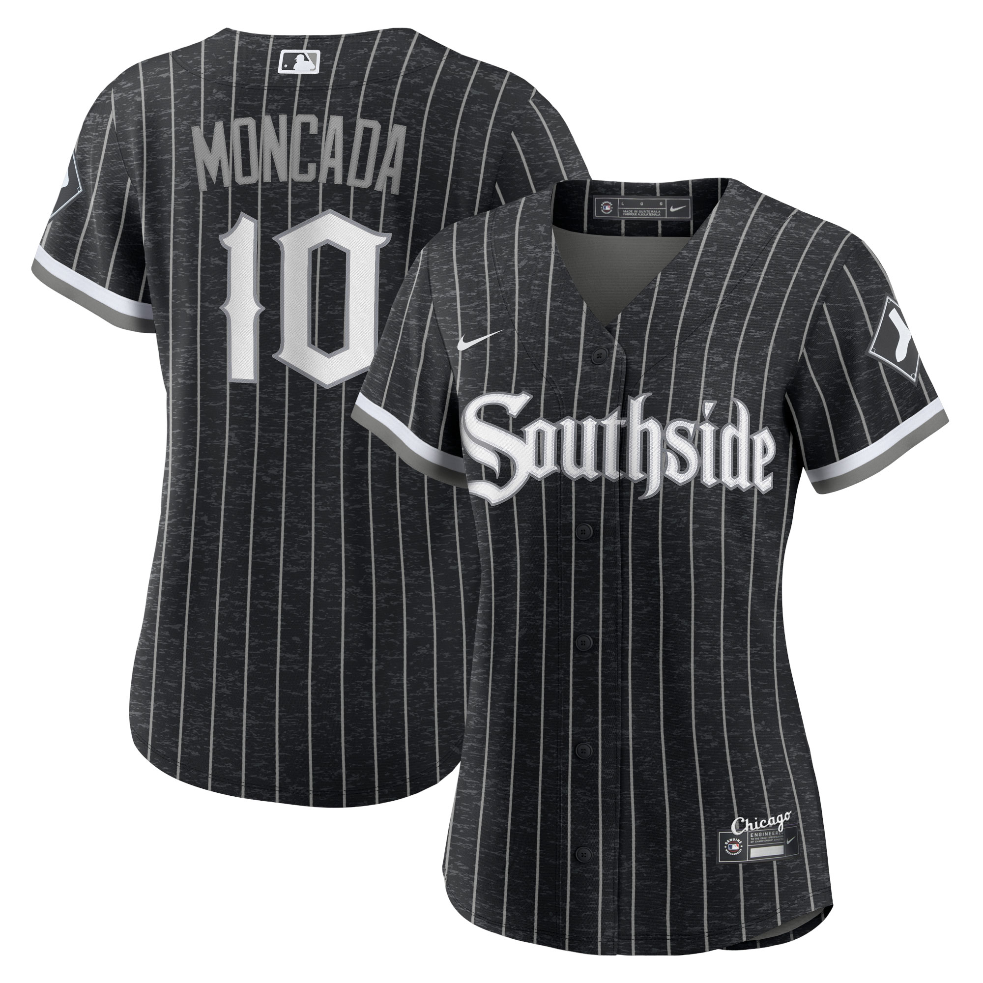 Women's Chicago White Sox Yoan Moncada Black City Connect Player Baseball Jersey