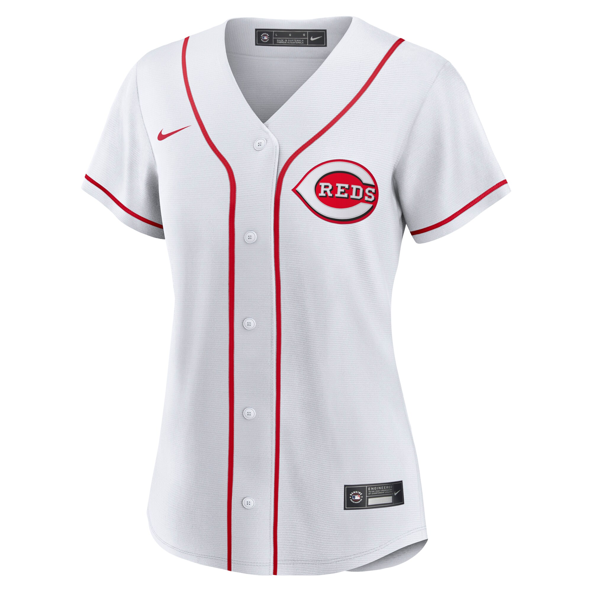 Alternative view of Women's Cincinnati Reds Elly De La Cruz White Home Jersey