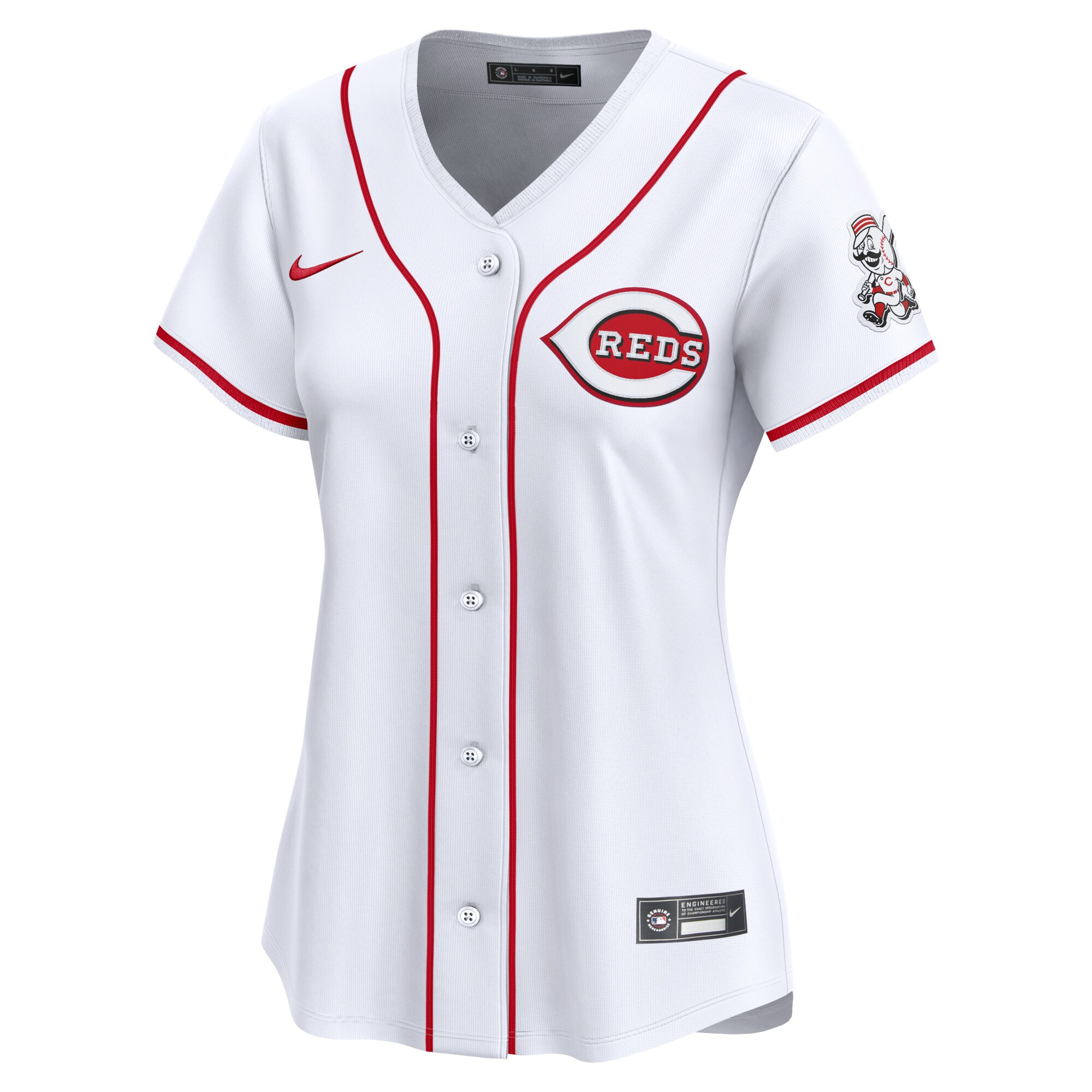 Alternative view of Women's Cincinnati Reds White 2024 Jackie Robinson Day Home Limited Jersey
