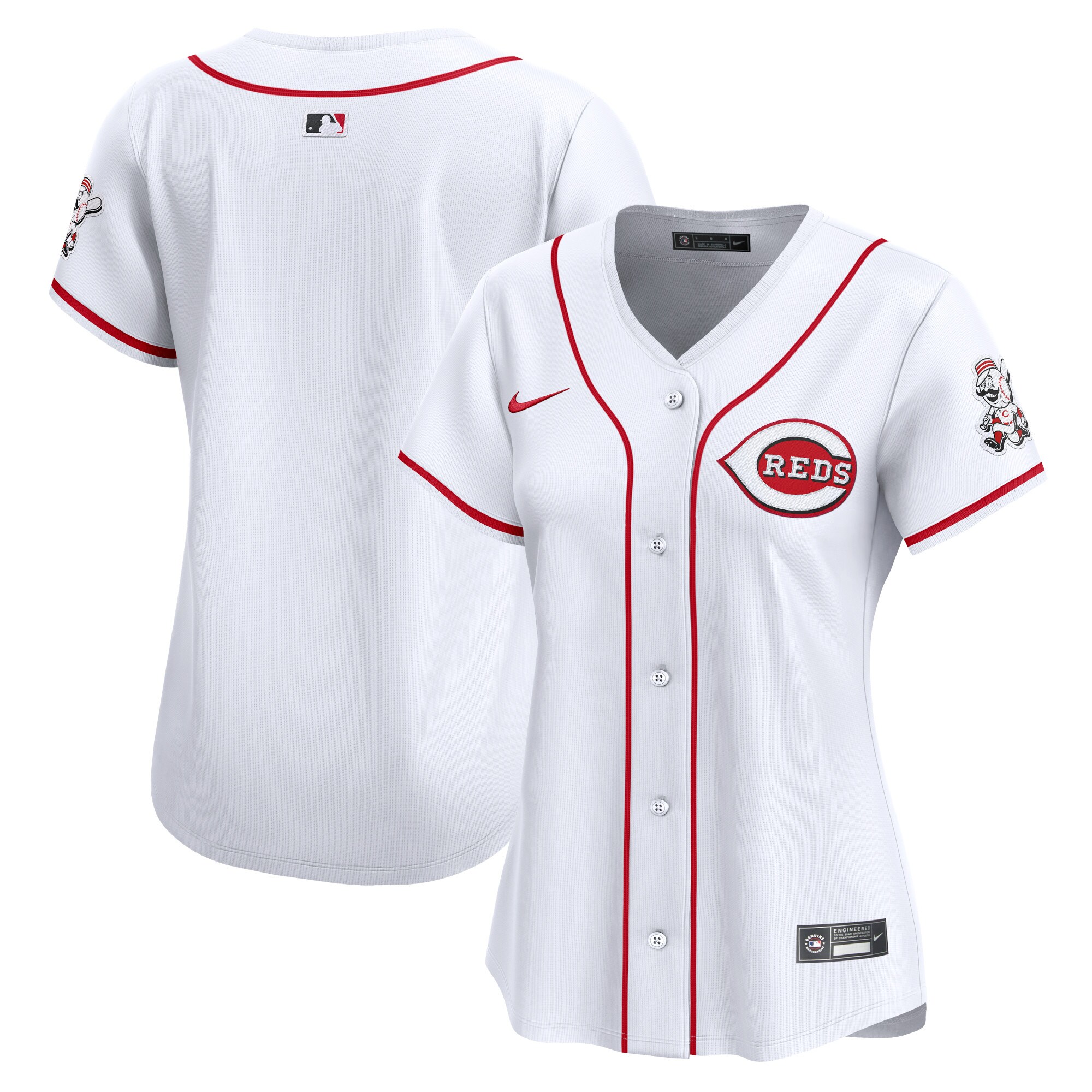 Women's Cincinnati Reds White Home Limited Jersey
