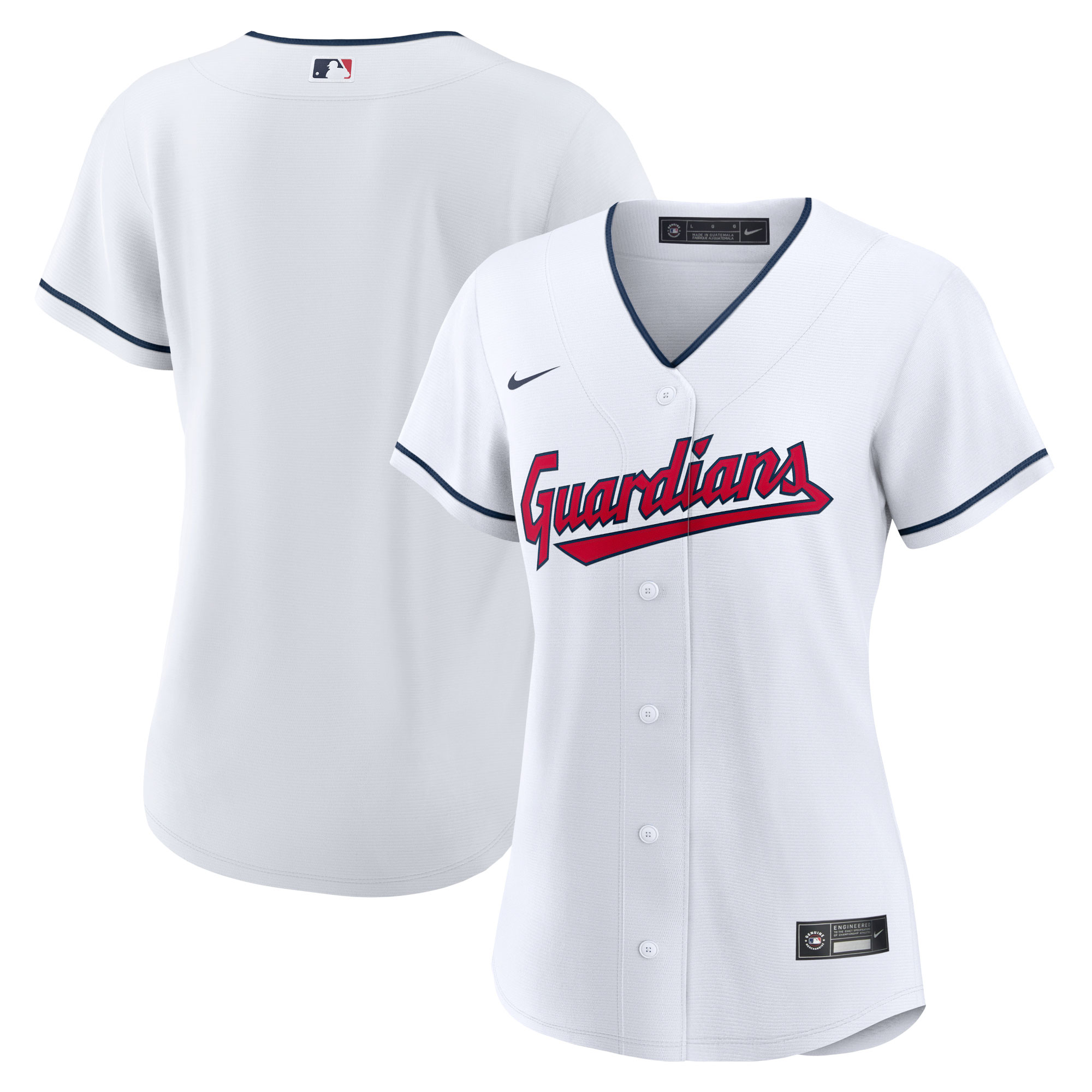 Women’s Cleveland Guardians Home Replica Team Baseball Jersey – White