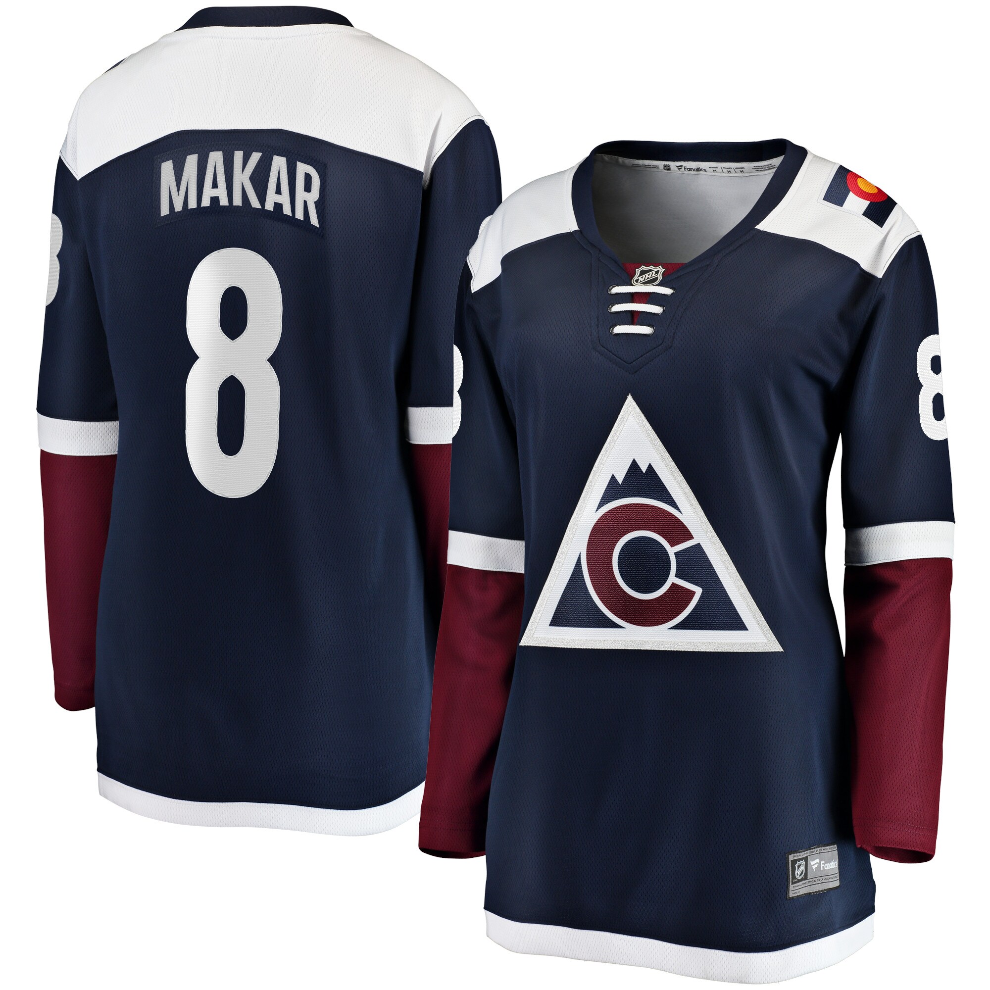 Women's Colorado Avalanche Cale Makar Navy Alternate Premier Breakaway Player Hockey Jersey - JS683 